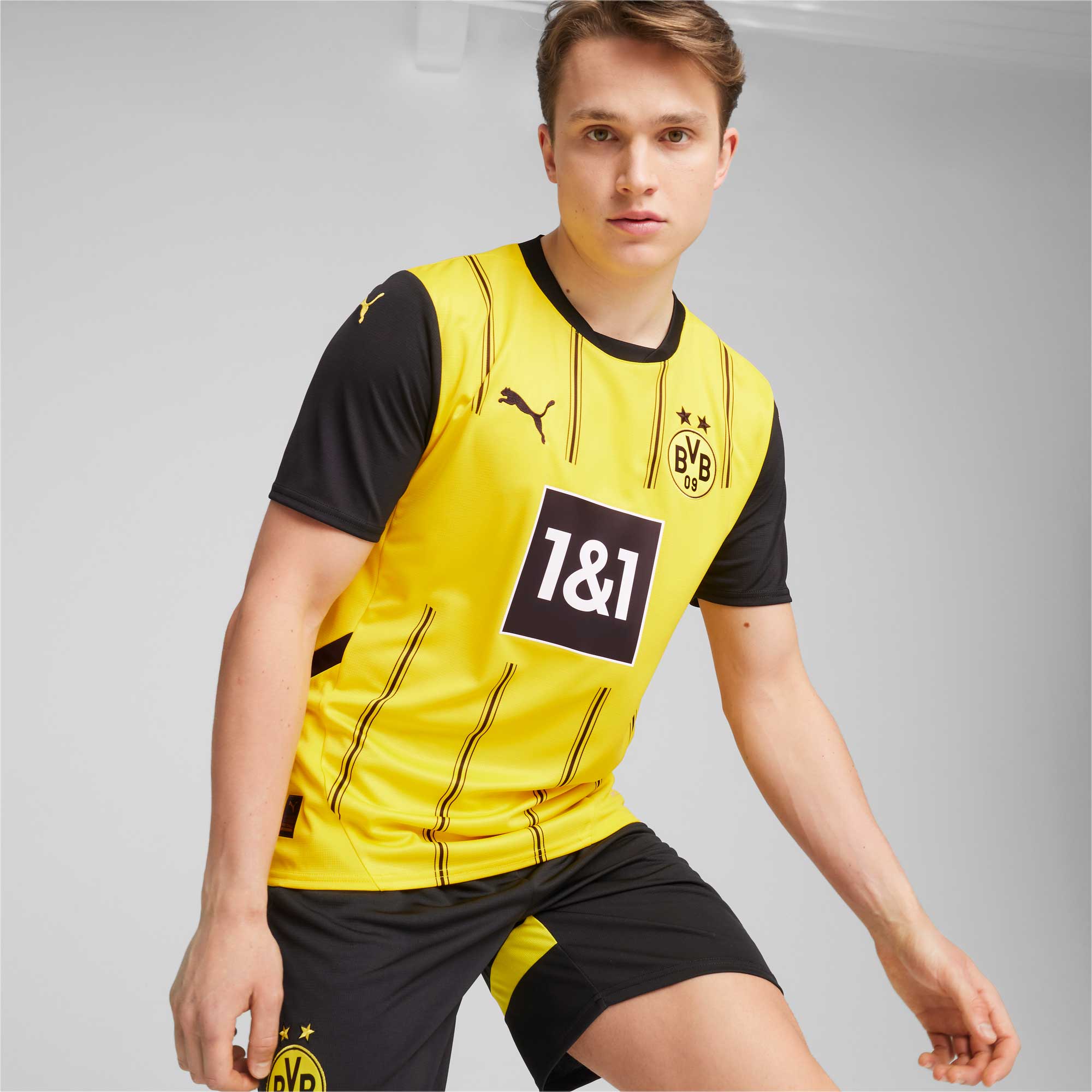 Puma BVB Home Jersey Réplica, AMARILLO, hi-res