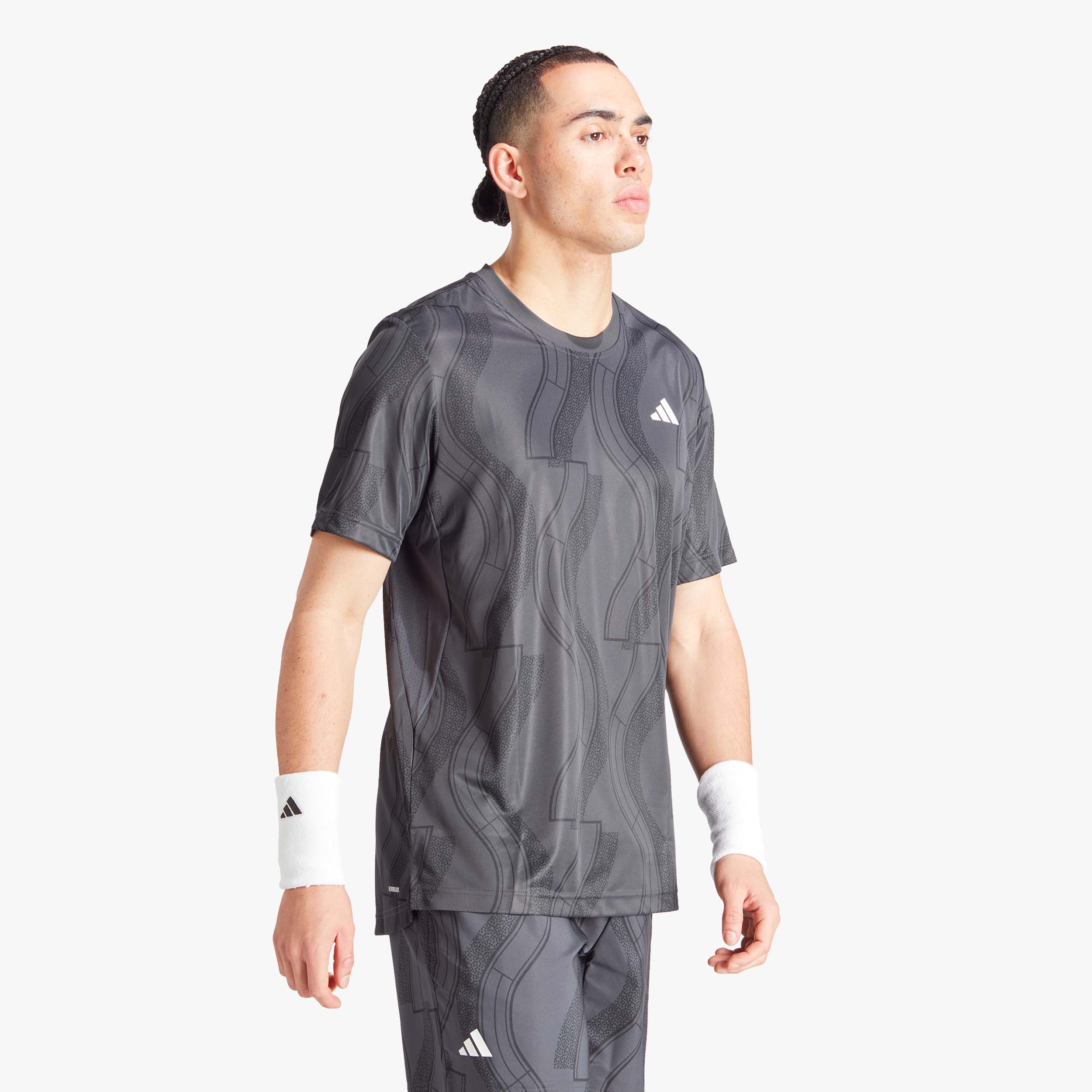 adidas Polera Club Tennis Graphic, NEGRO, hi-res