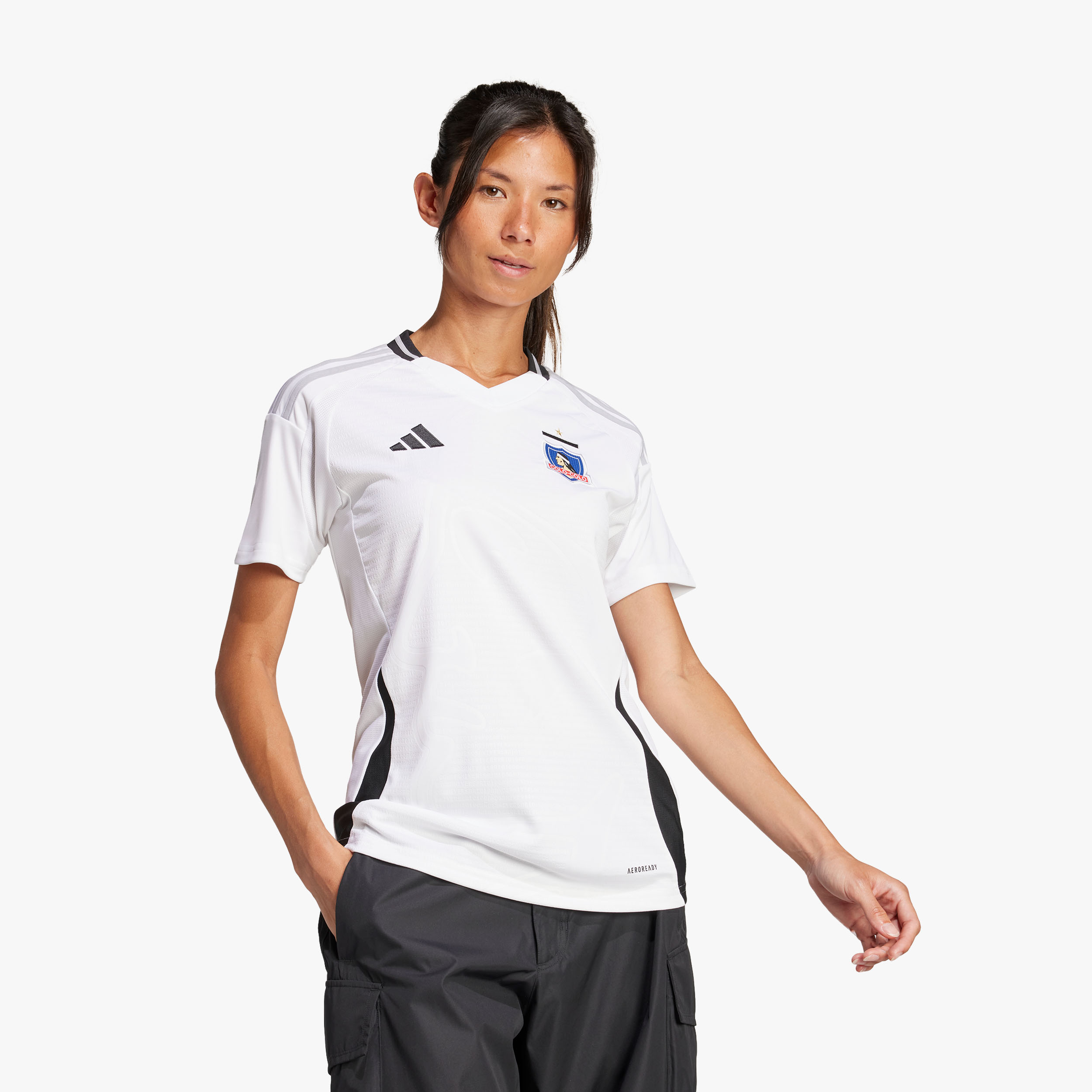 adidas Camiseta Local Colo-Colo 2025, BLANCO, hi-res