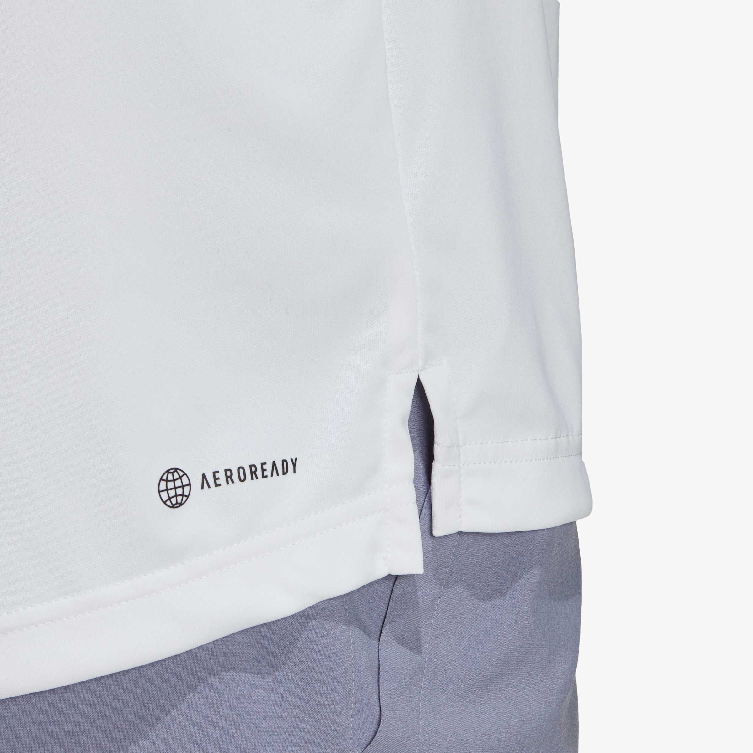 adidas Polera Club Tennis 3 bandas, BLANCO, hi-res