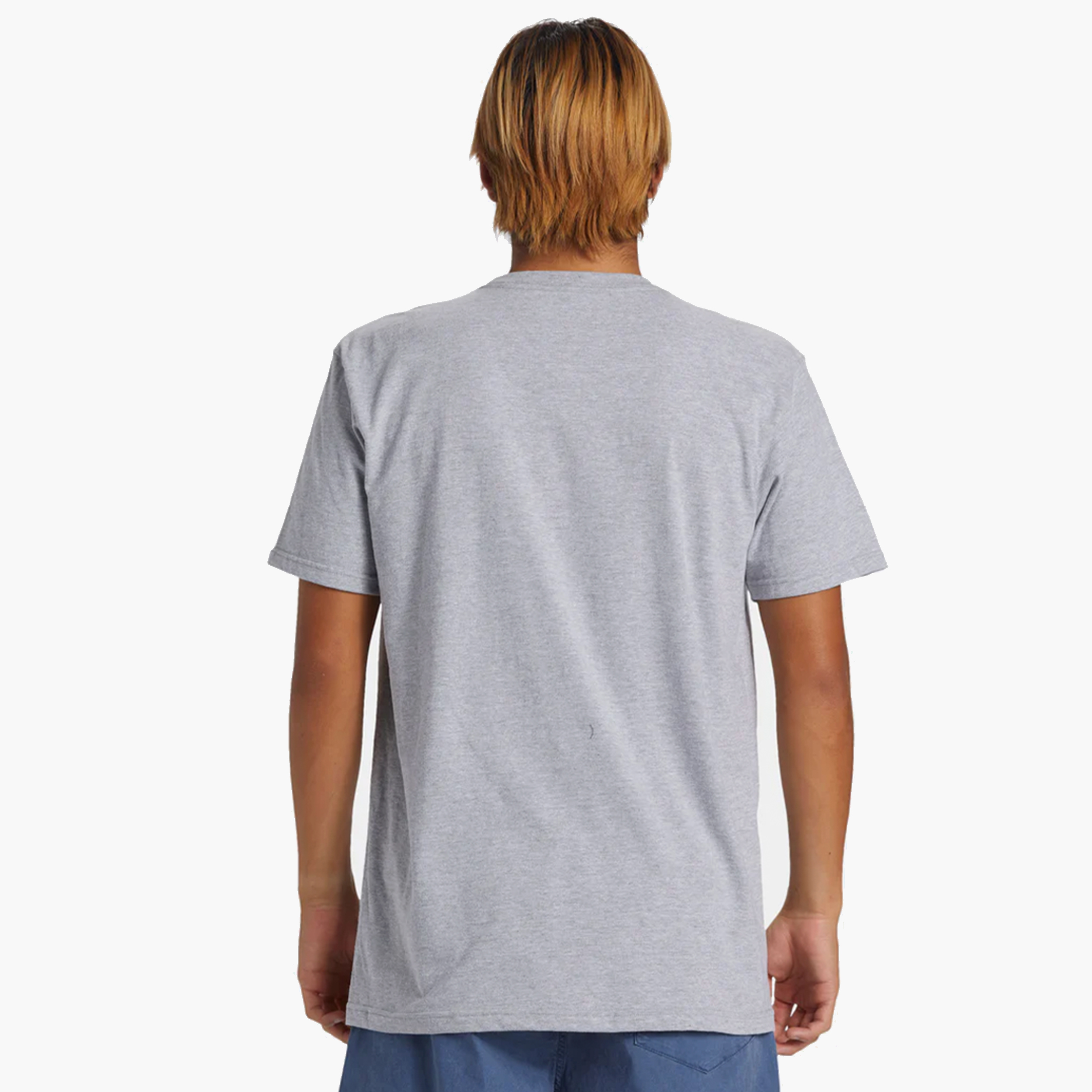 Quiksilver Polera Comp Logo, GRIS, hi-res