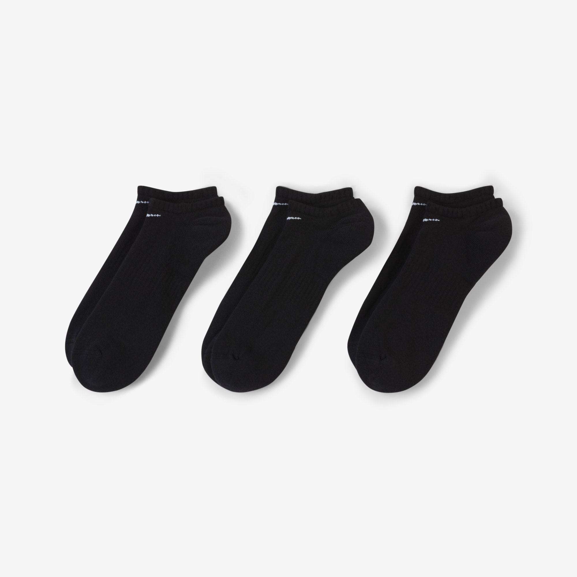 Nike Everyday Cushioned Invisibles 3 Pares, NEGRO, hi-res