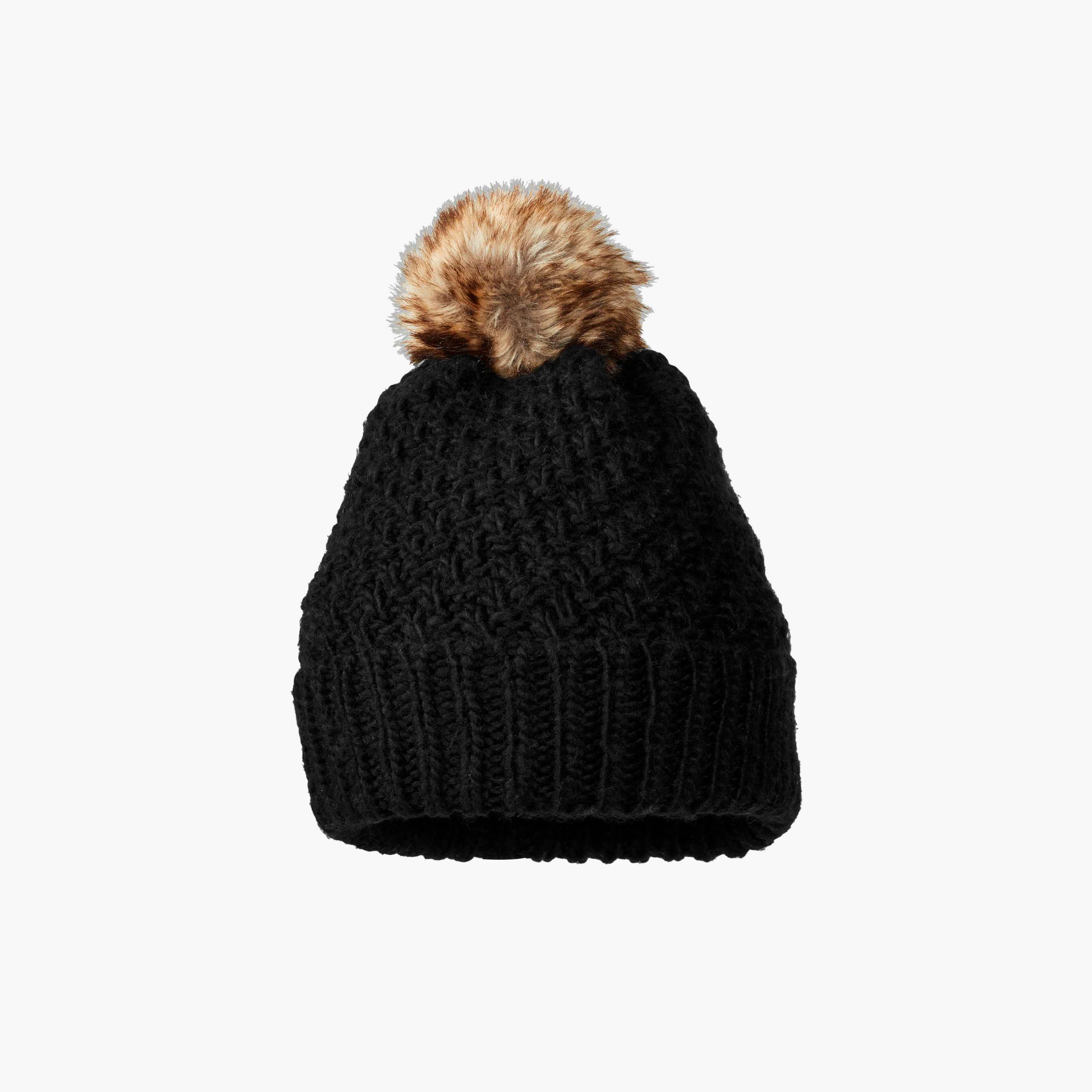 Eddie Bauer Cabin Faux Fur Pom Beanie, SURTIDO, hi-res