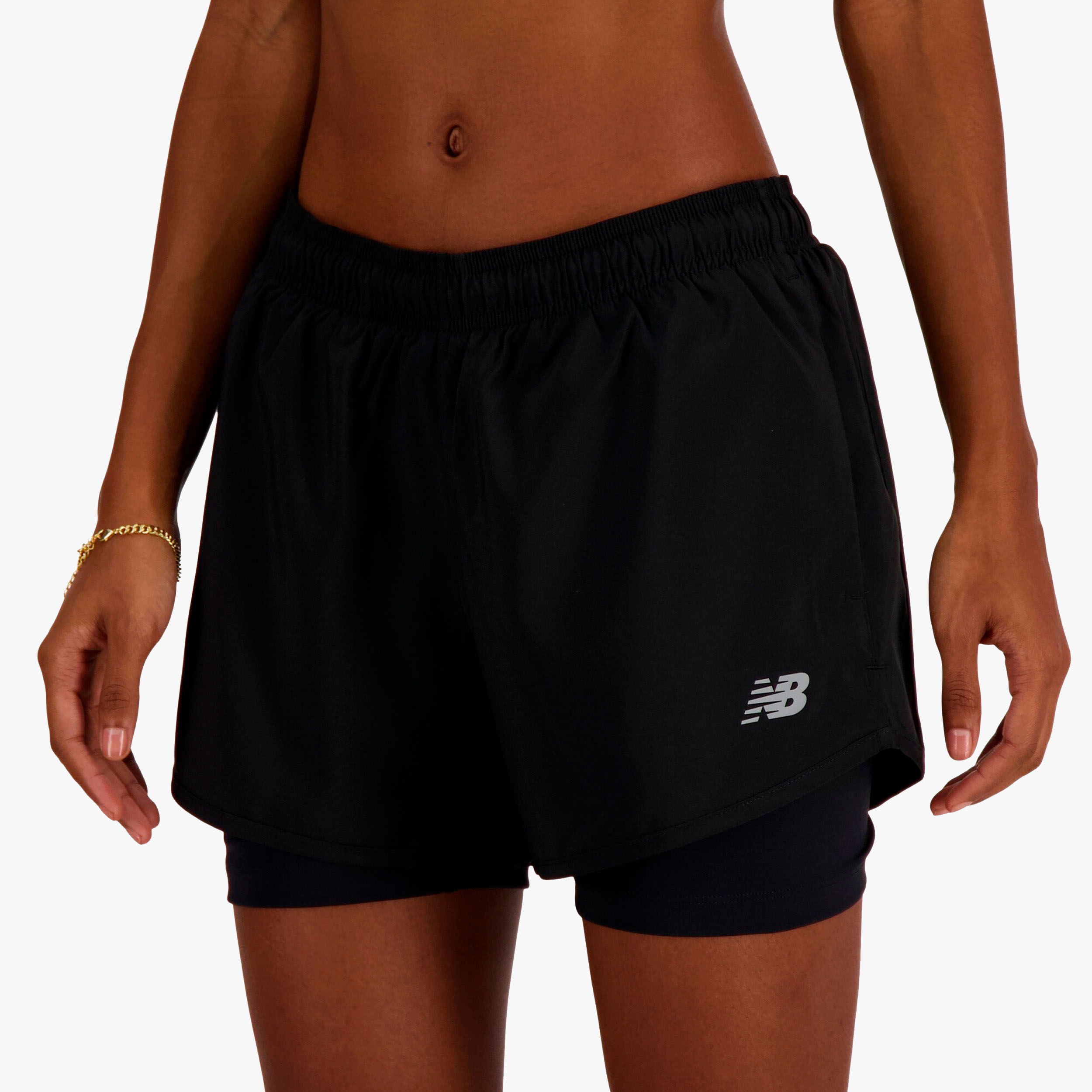 New Balance Shorts Sport Essentials 2-in-1, NEGRO, hi-res