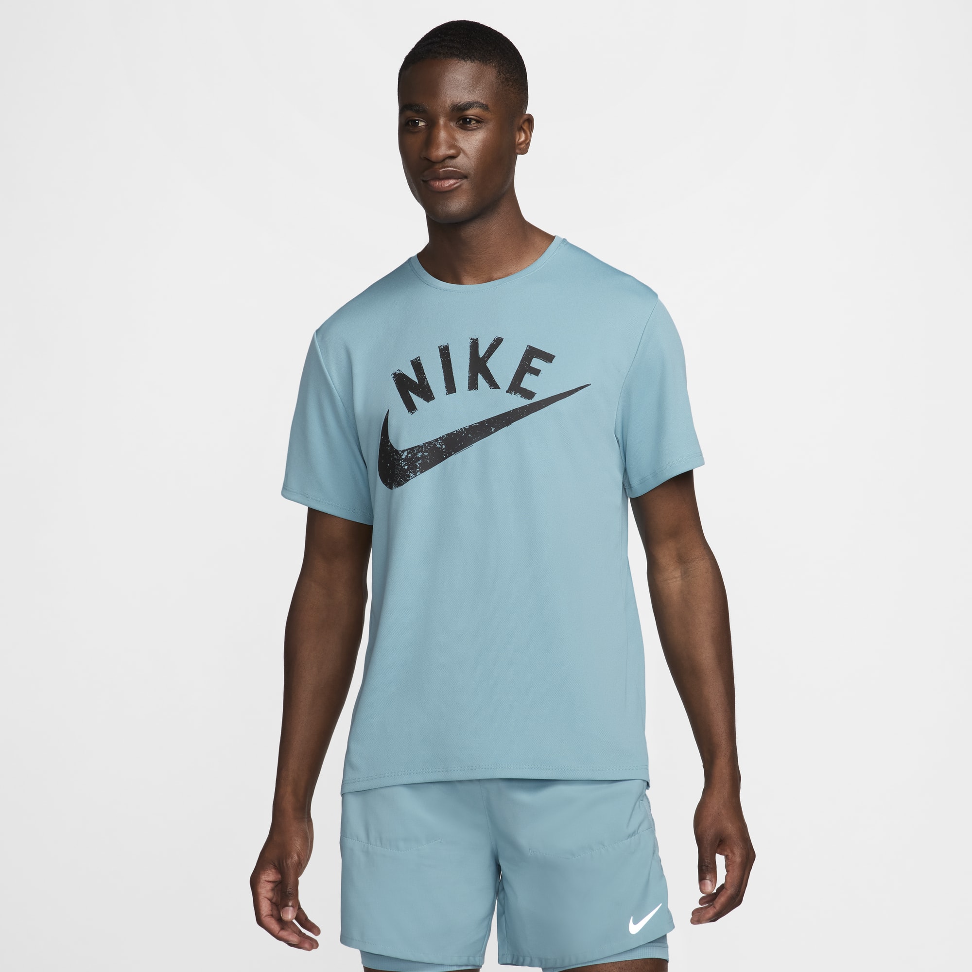 Nike Miler Swoosh, AZUL, hi-res