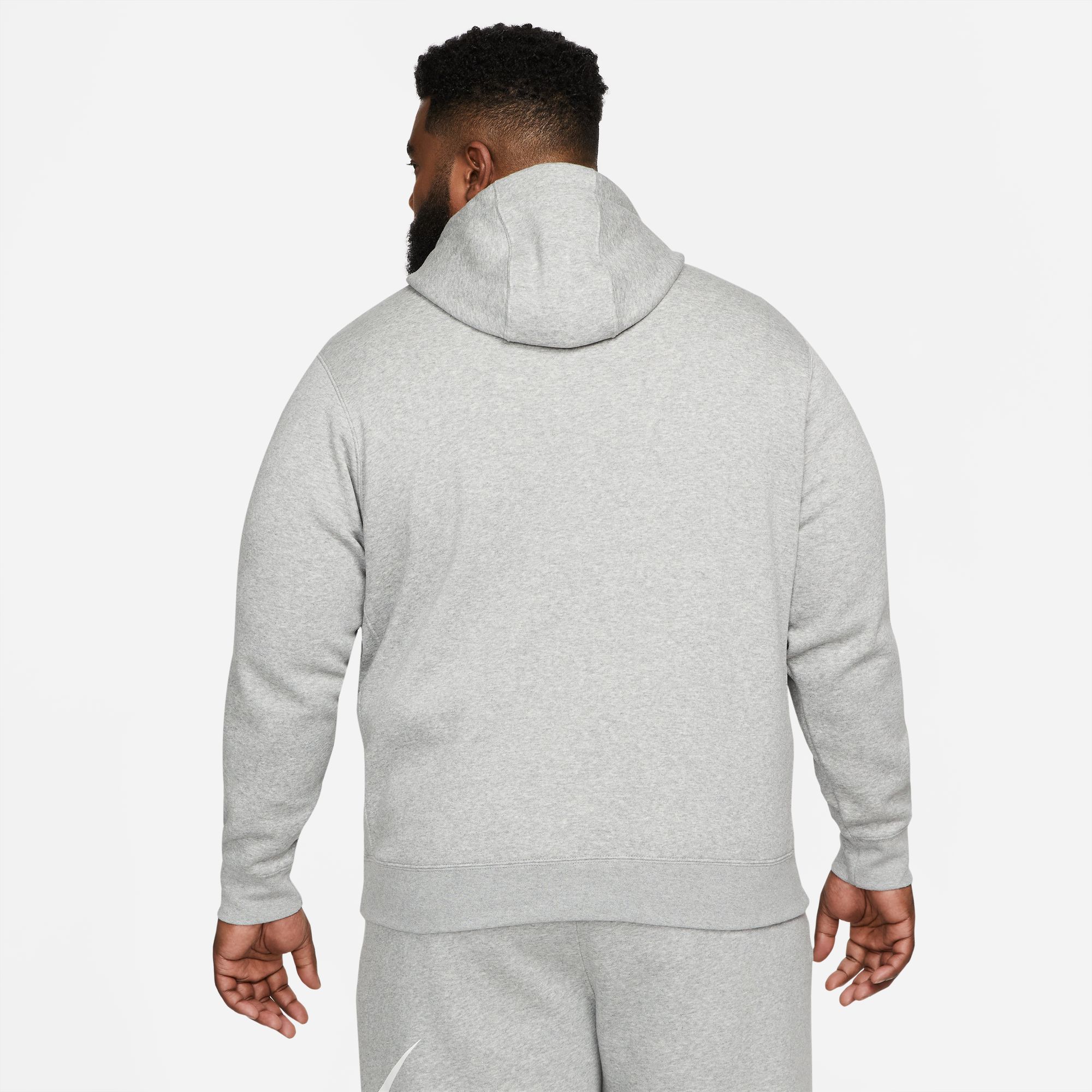 Nike Sportswear Club Fleece, Gris oscuro jaspeado/Plata mate/Blanco, hi-res