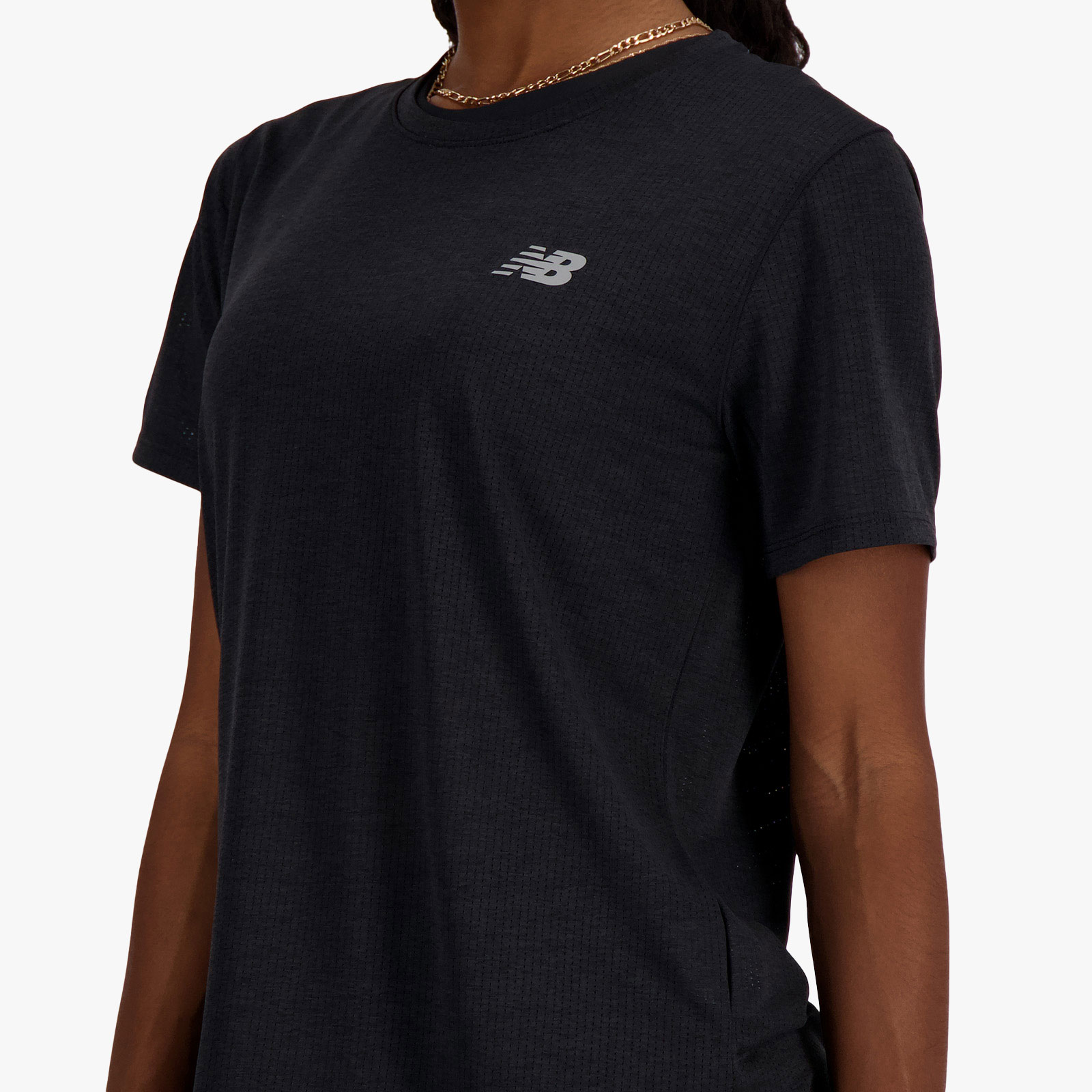 New Balance Polera Athletics, NEGRO, hi-res