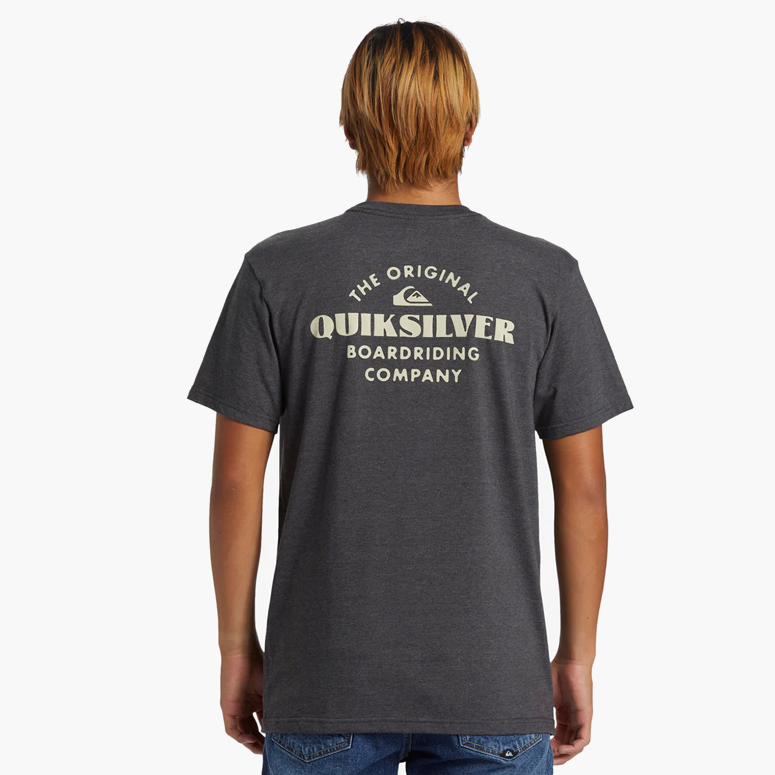 Quiksilver Polera Tradesmith, GRIS, hi-res