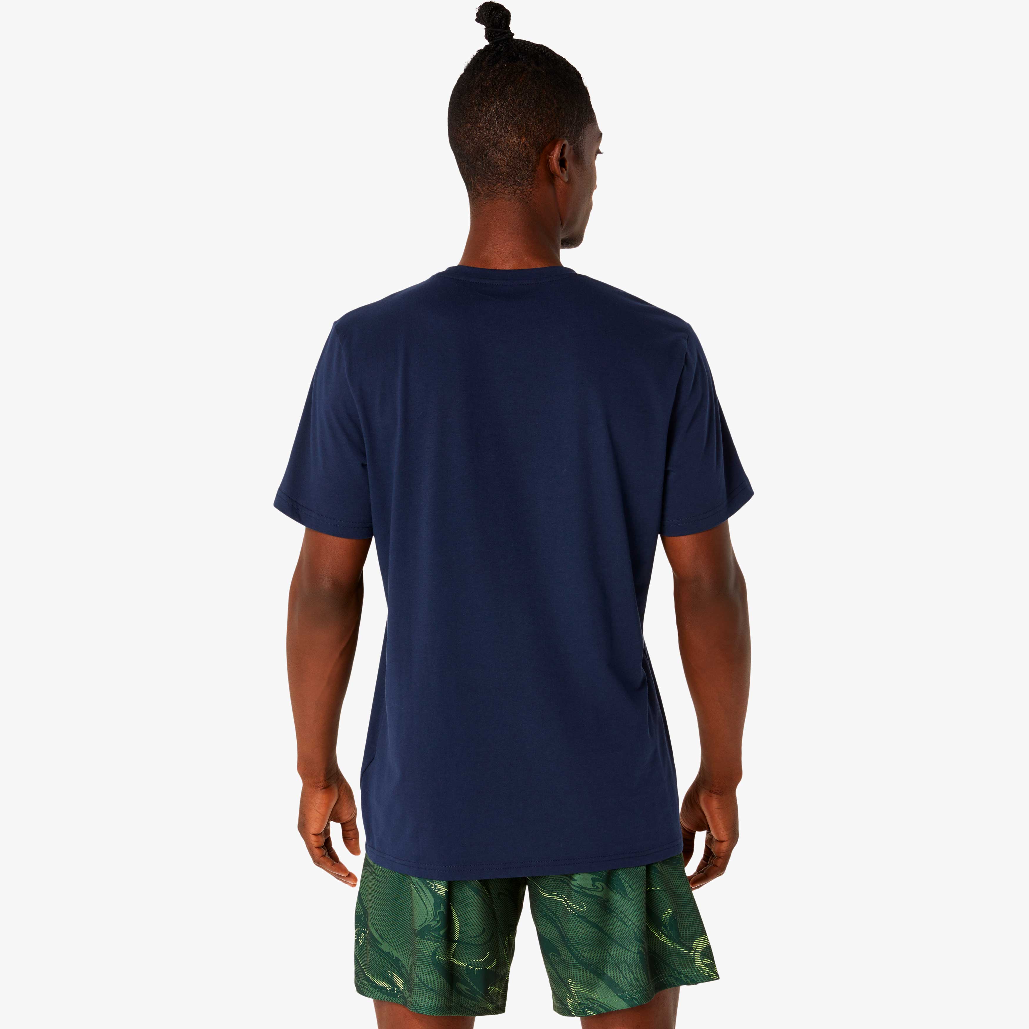 Asics Polera Seasonal Graphic Tee, AZUL, hi-res