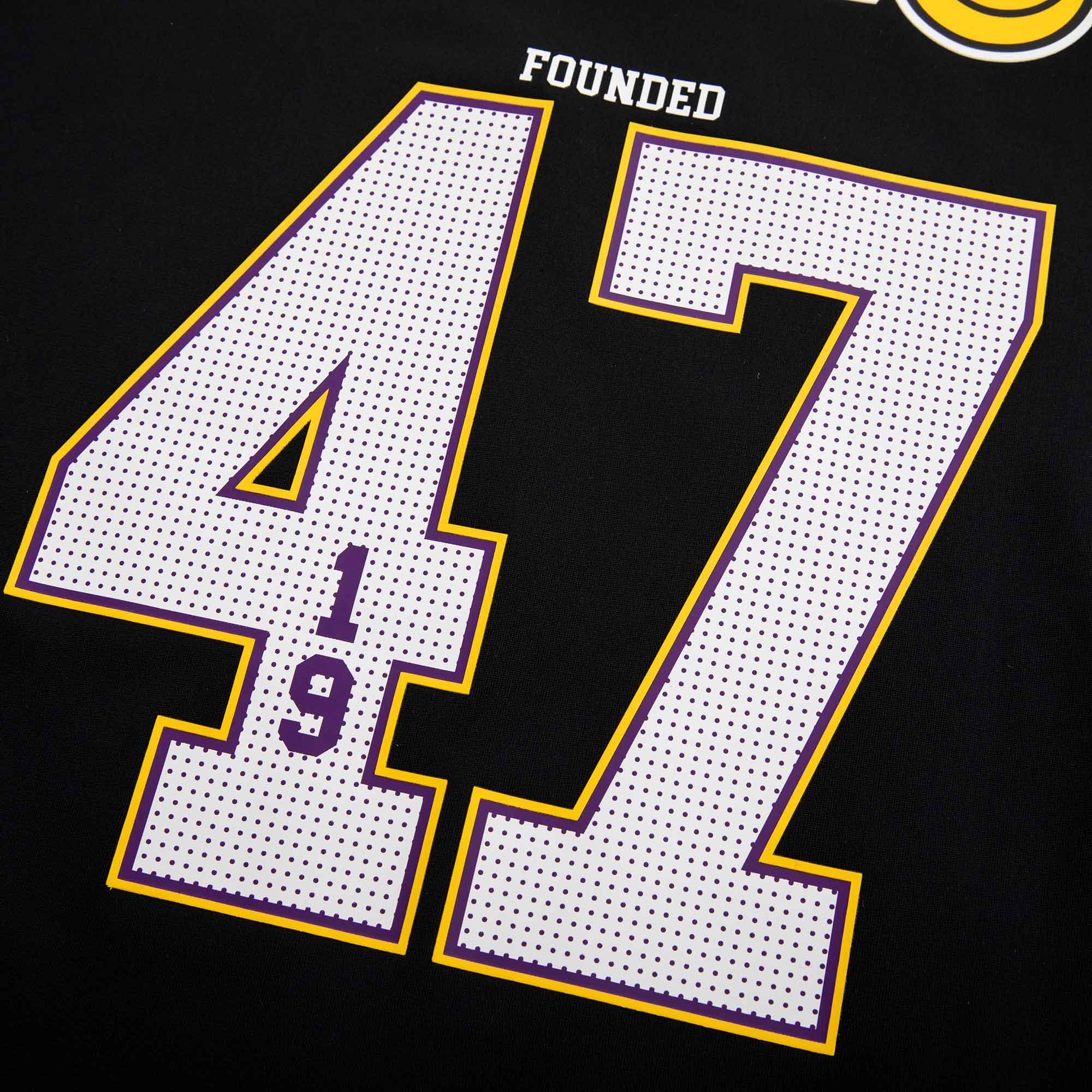 NBA Camiseta Number Print Lakers, NEGRO, hi-res