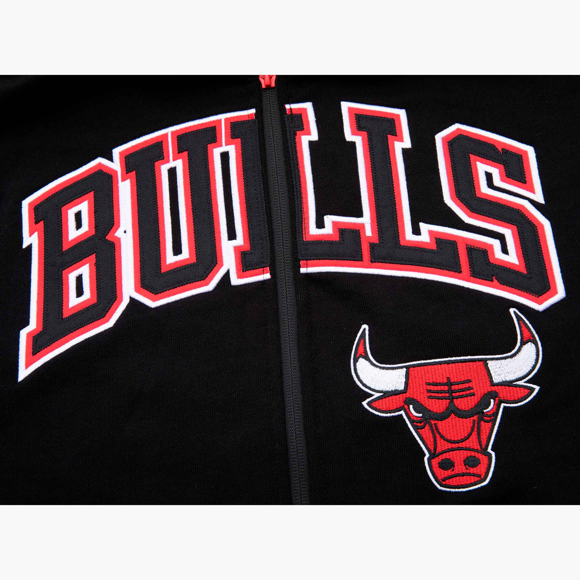 NBA Polerón Logo Patches Bulls, NEGRO, hi-res