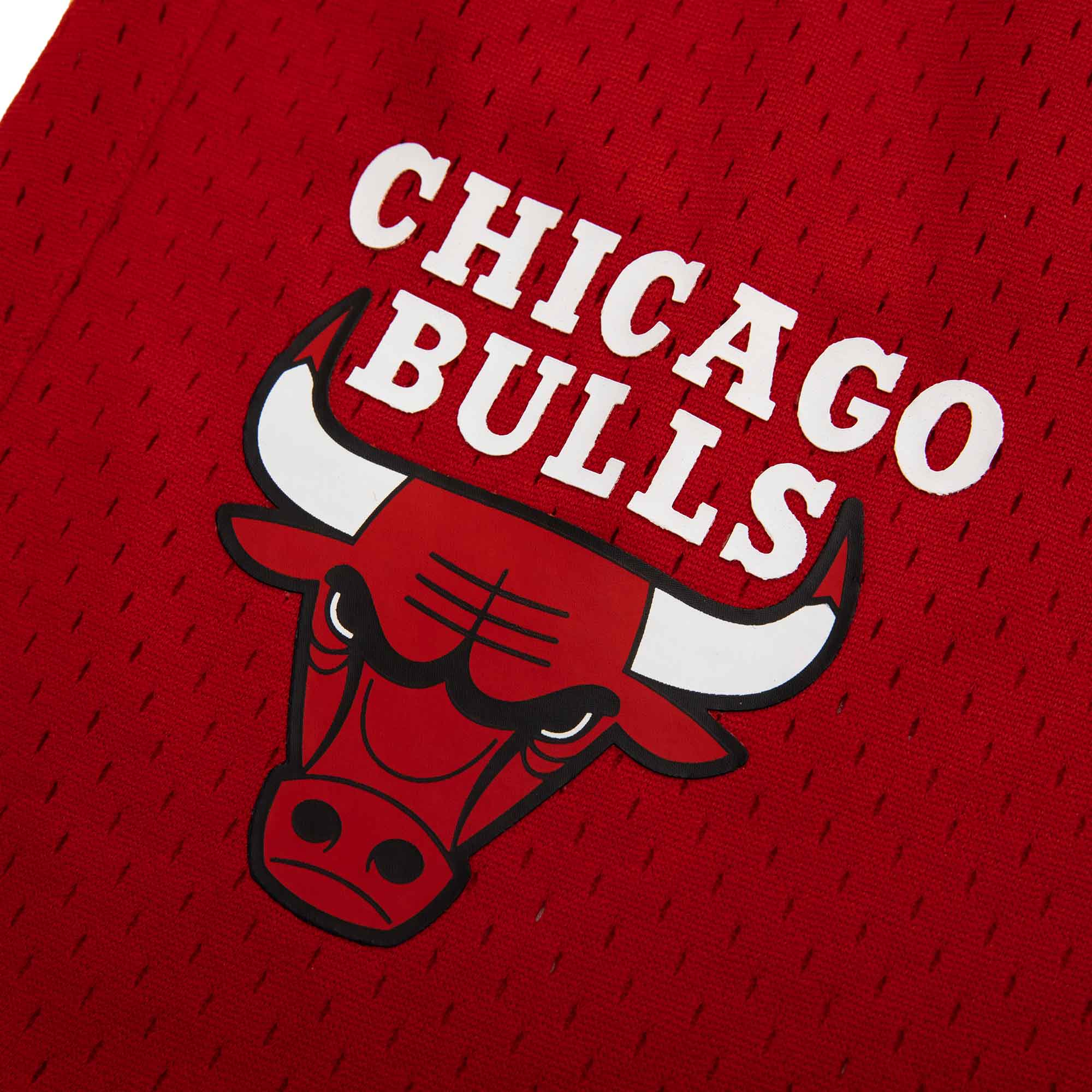 NBA Short Front Logo Bulls, ROJO, hi-res