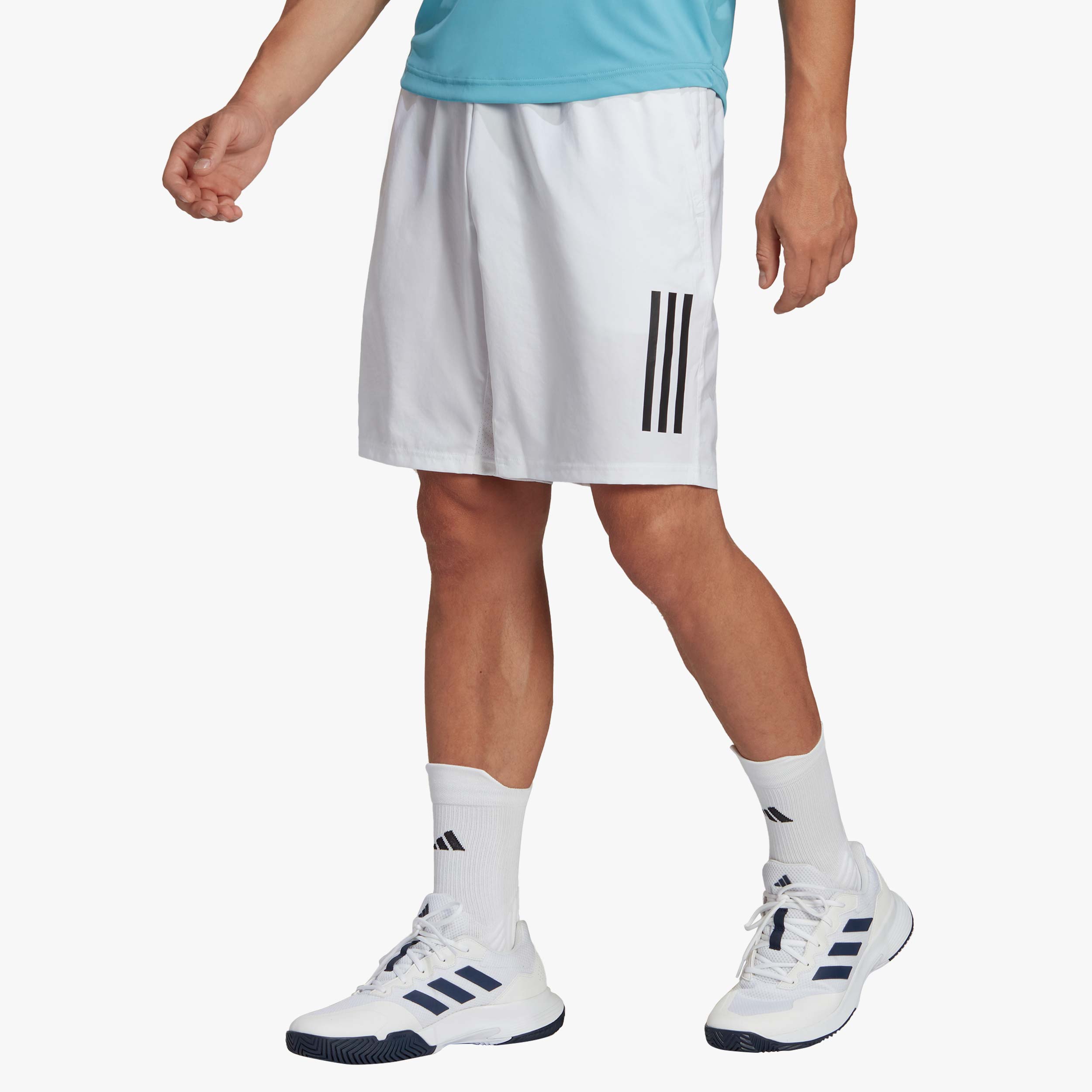 adidas Shorts Tenis Club 3 bandas, BLANCO, hi-res