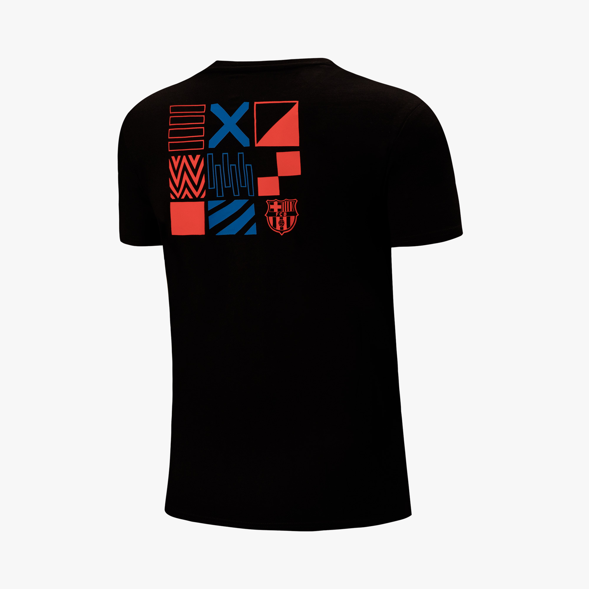 F.C. Barcelona Camiseta Geometric, NEGRO, hi-res