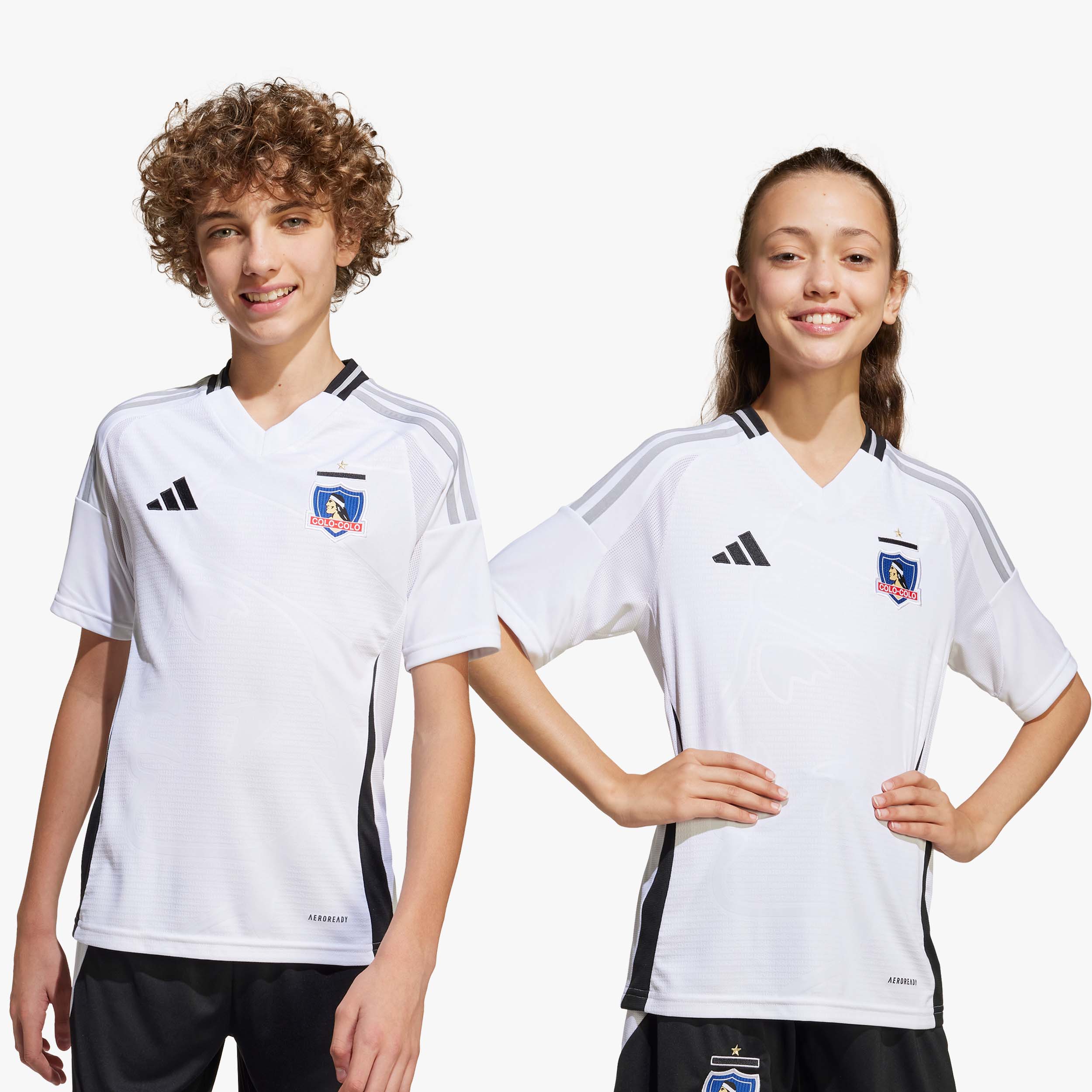 adidas Camiseta Local Colo-Colo 2025 Juvenil, BLANCO, hi-res