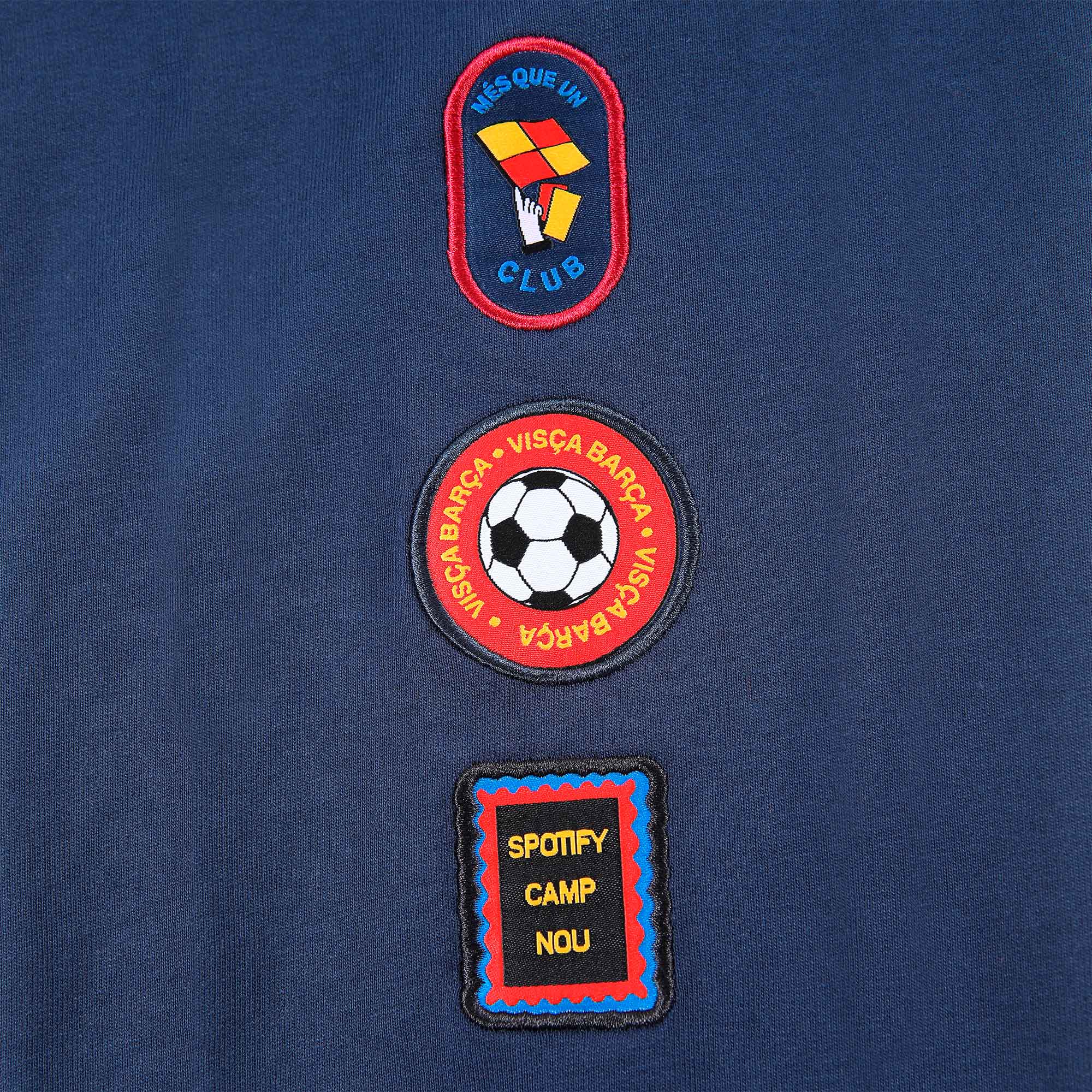 F.C. Barcelona Polerón Patches, AZUL, hi-res