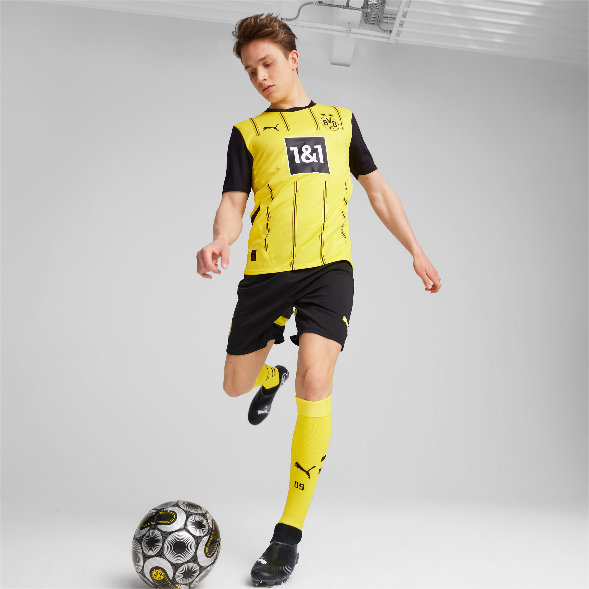 Puma BVB Home Jersey Réplica, AMARILLO, hi-res