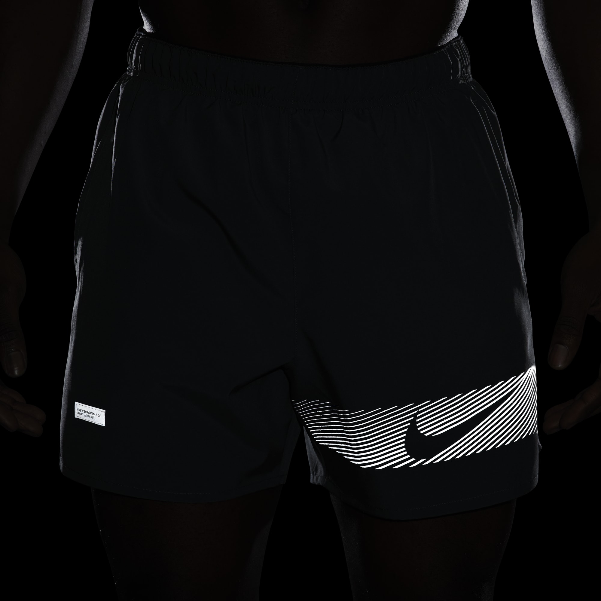 Nike Challenger Flash, NEGRO, hi-res