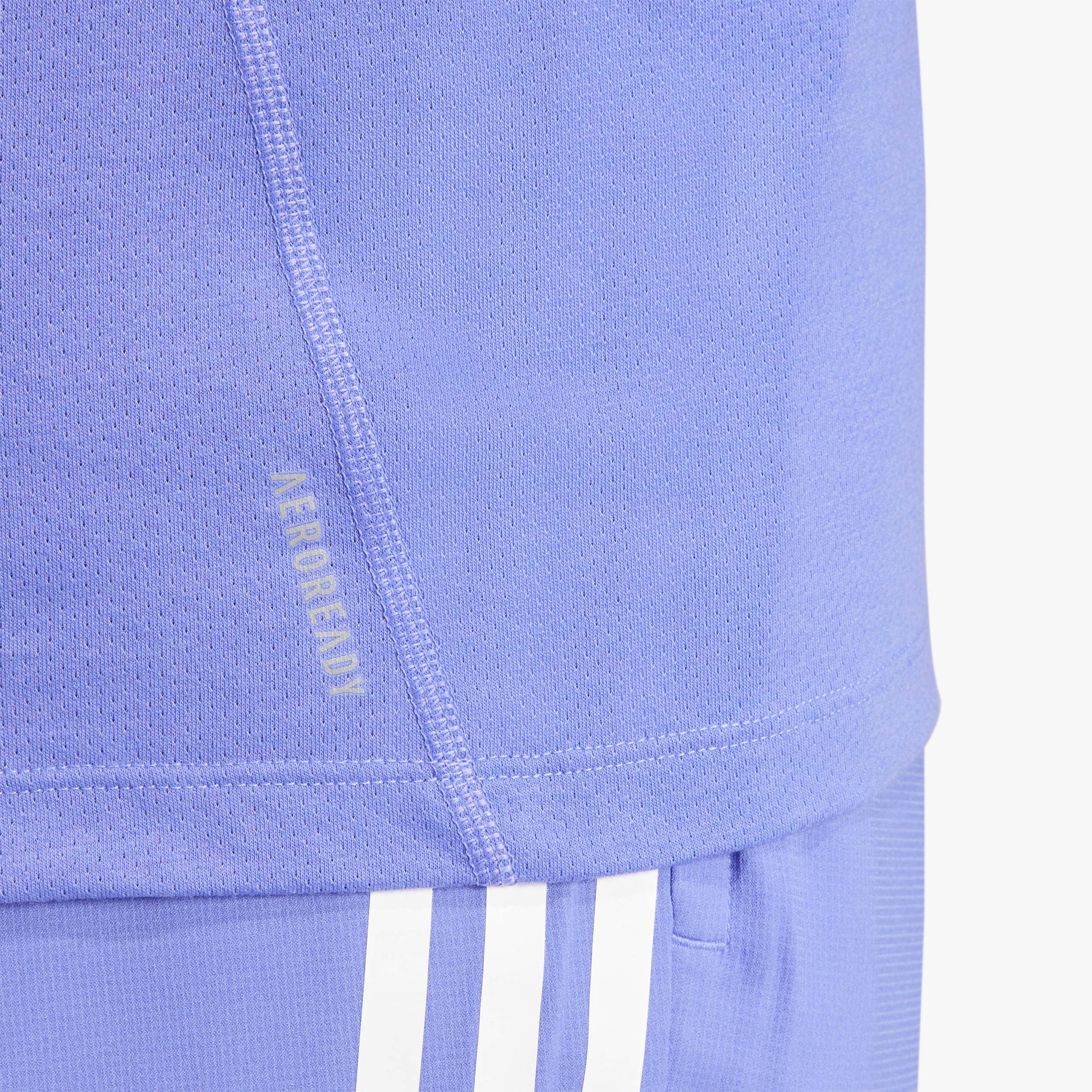 adidas Polera Own The Run 3 Bandas, AZUL, hi-res