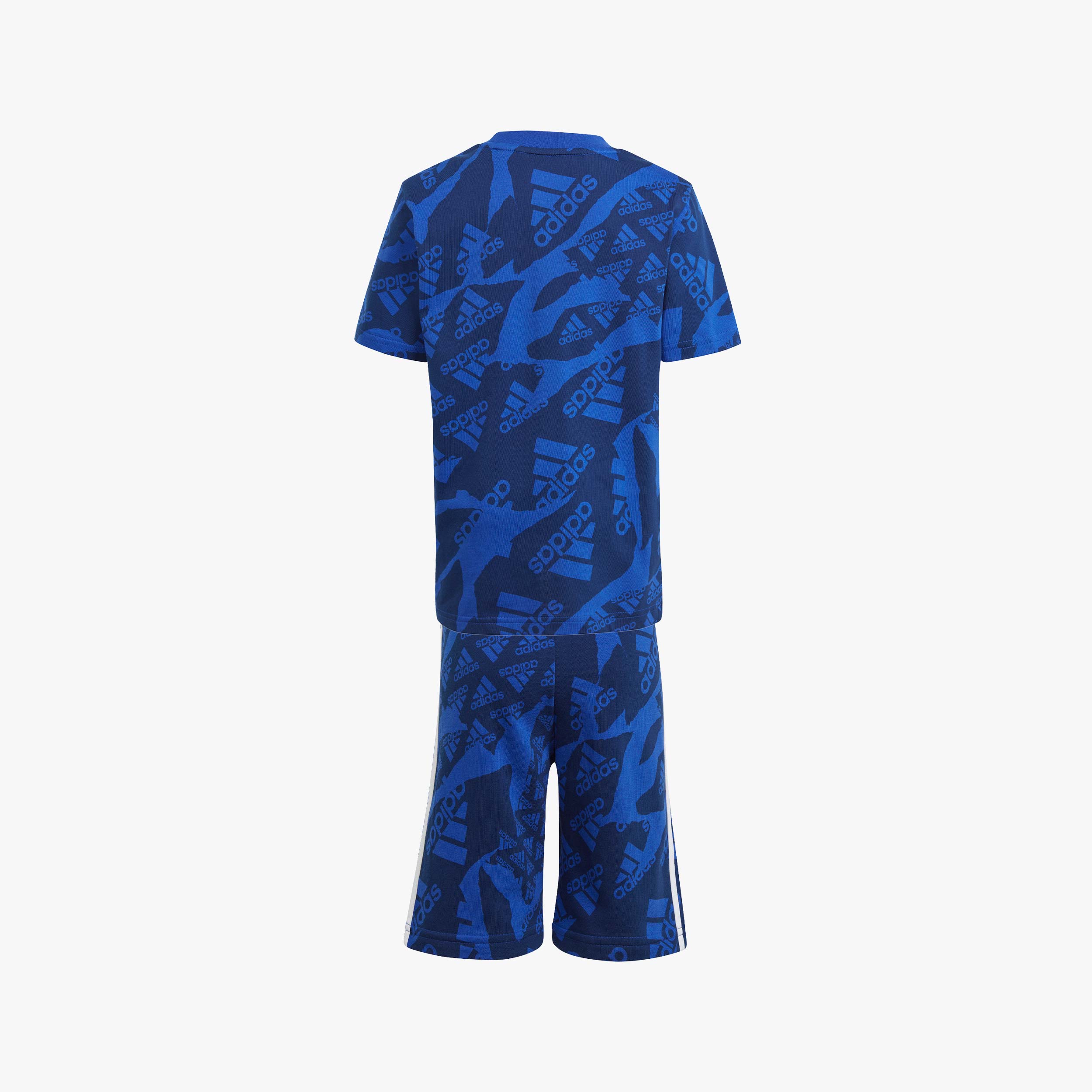 adidas Polera Essentials Allover Print, AZUL, hi-res