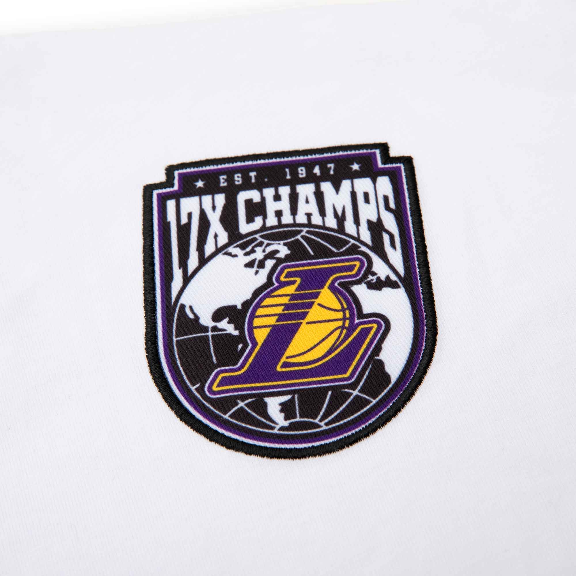 NBA Polera Two Seam Lakers, BLANCO, hi-res