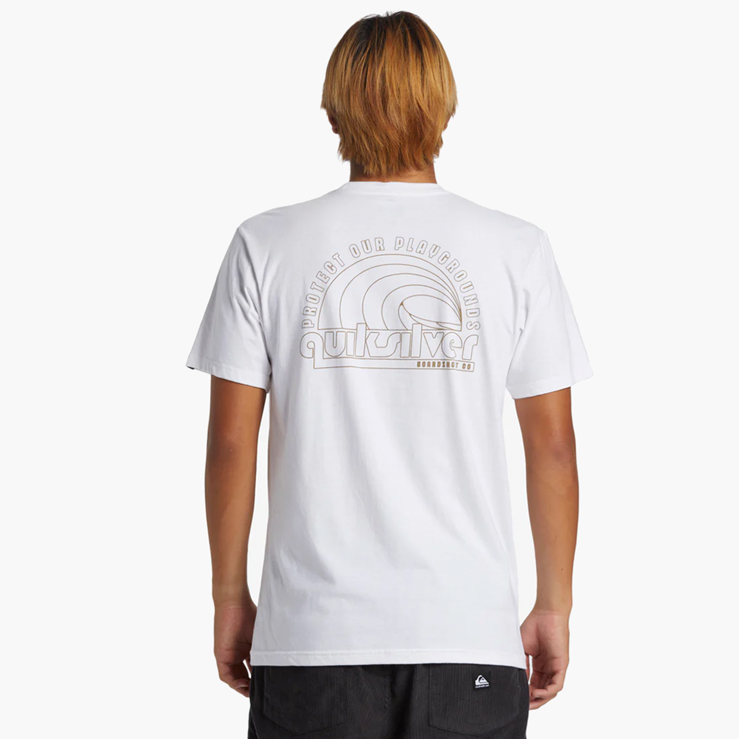 Quiksilver Polera Decal, BLANCO, hi-res