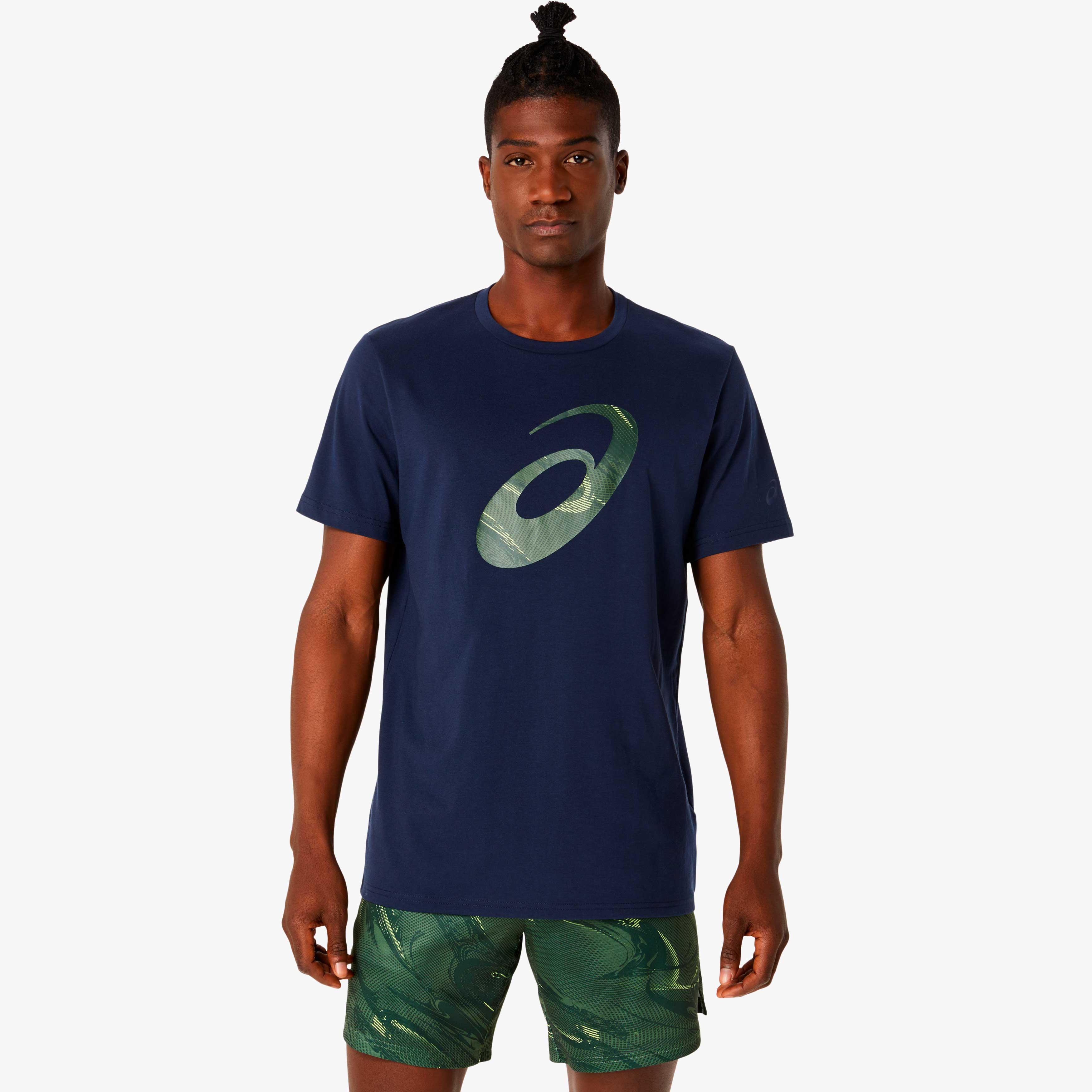 Asics Polera Seasonal Graphic Tee, AZUL, hi-res