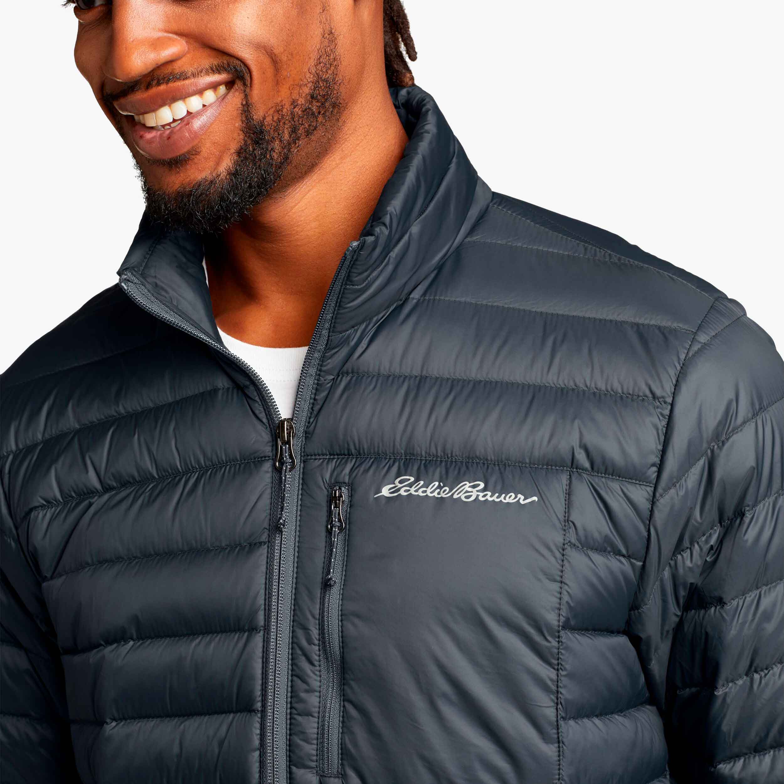 Eddie Bauer Jacket Stratustherm Down, GRIS, hi-res