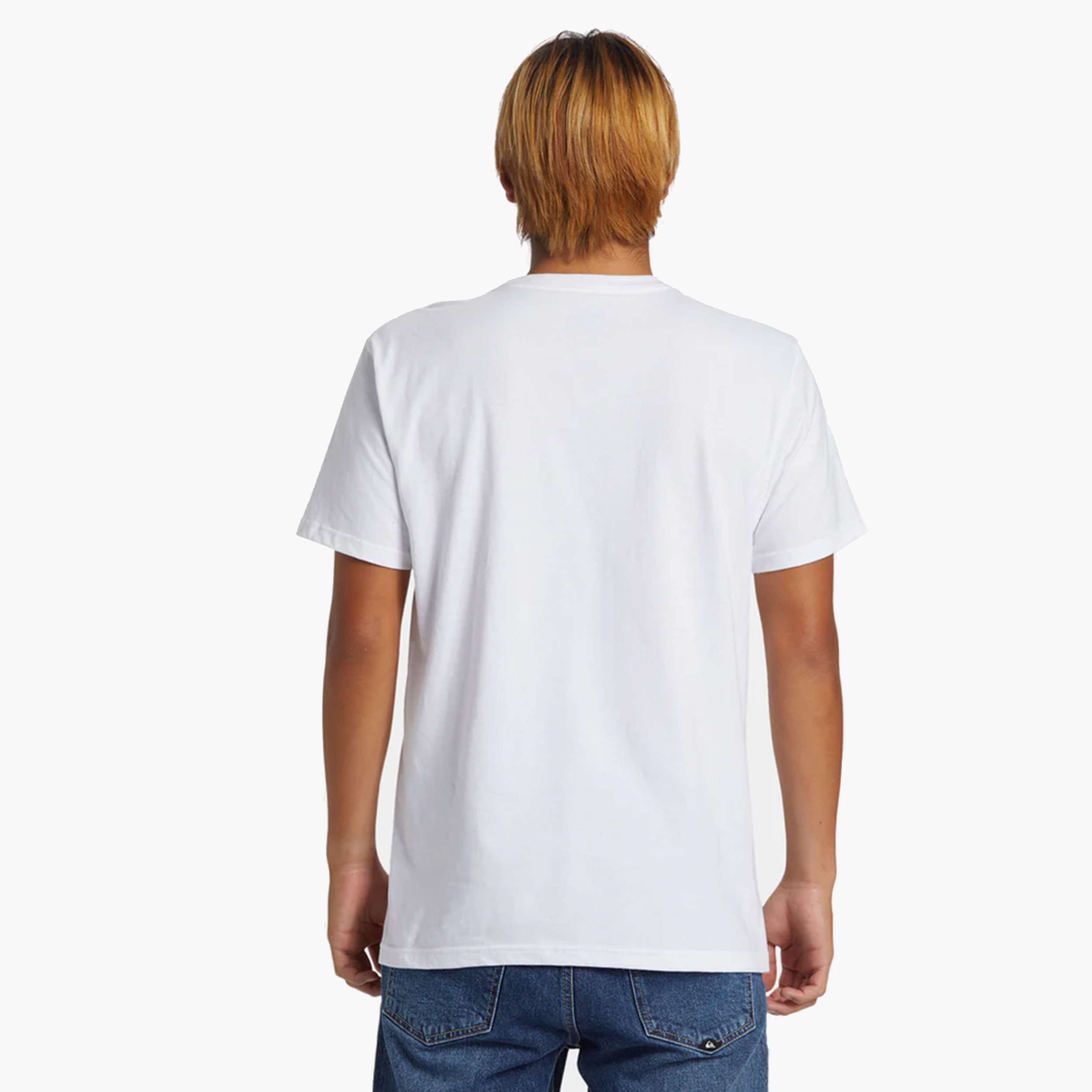 Quiksilver Polera Comp Logo, BLANCO, hi-res