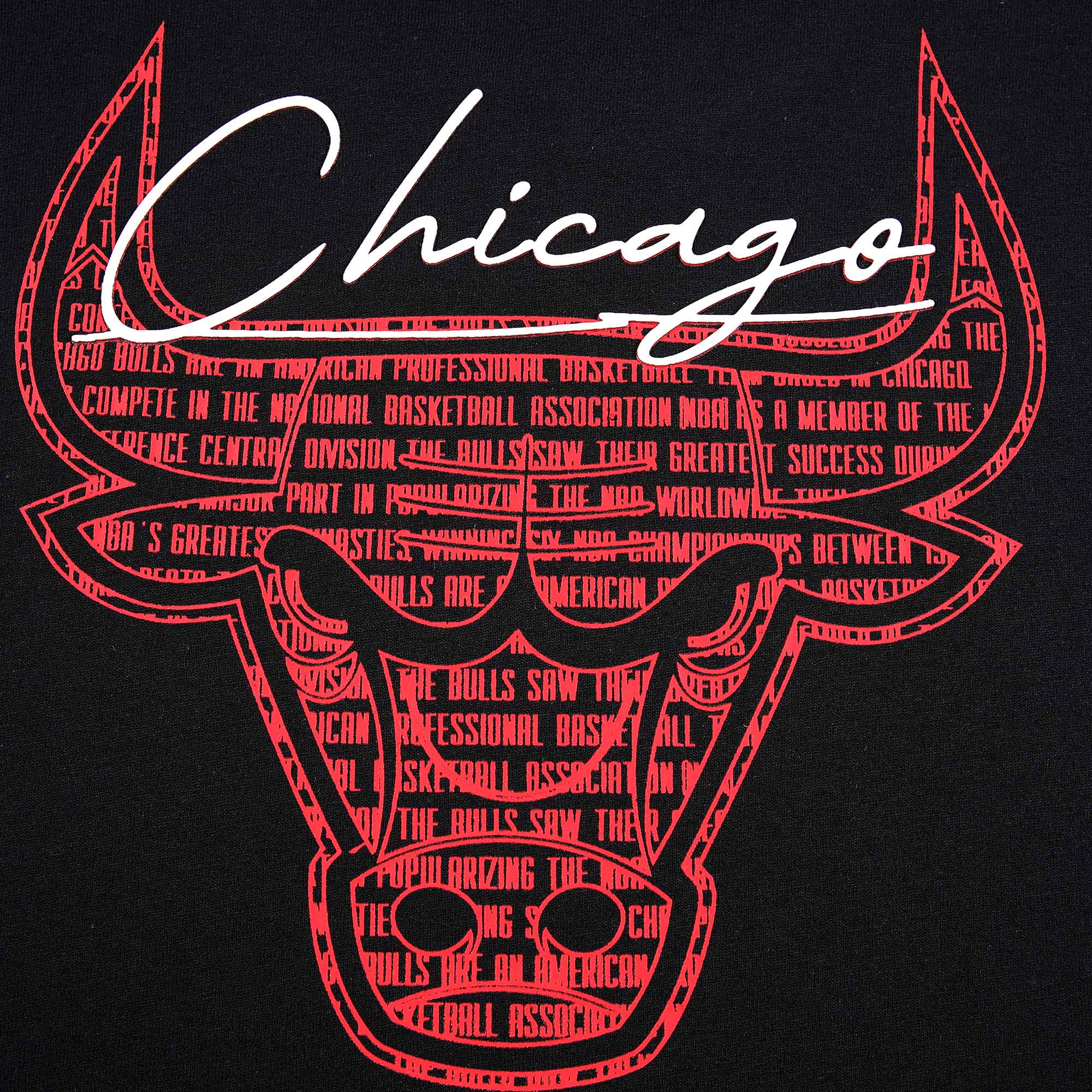 NBA Polera Write Up Bulls, NEGRO, hi-res