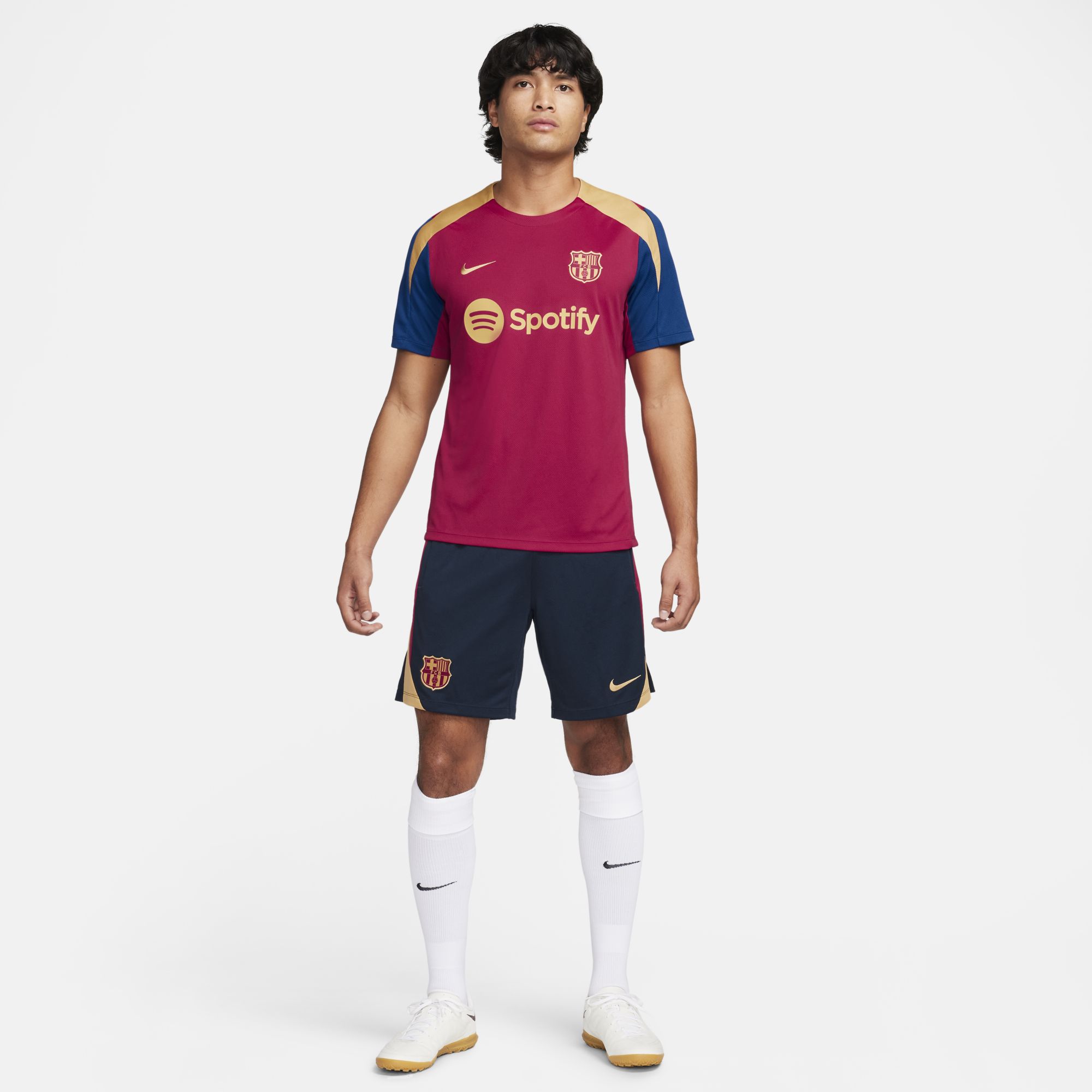 Nike FC Barcelona Strike, Obsidiana/Rojo Noble/Oro Del Club/Oro Del Club, hi-res