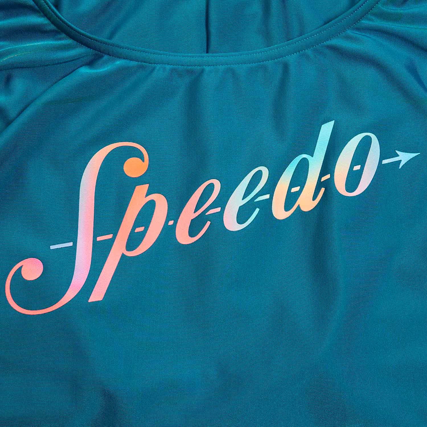 Speedo Traje de Baño Logo Deep U-Back, AZUL, hi-res