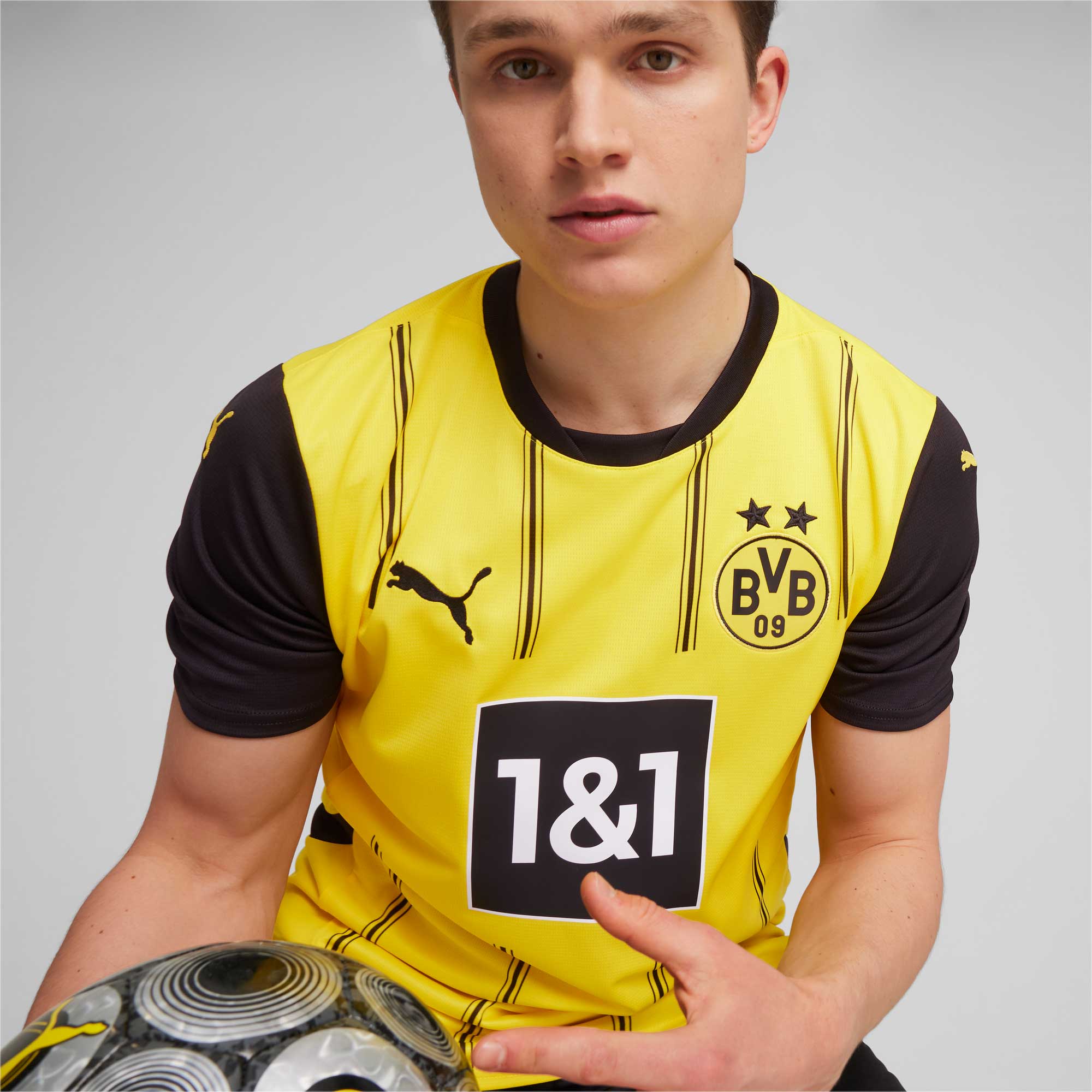 Puma BVB Home Jersey Réplica, AMARILLO, hi-res