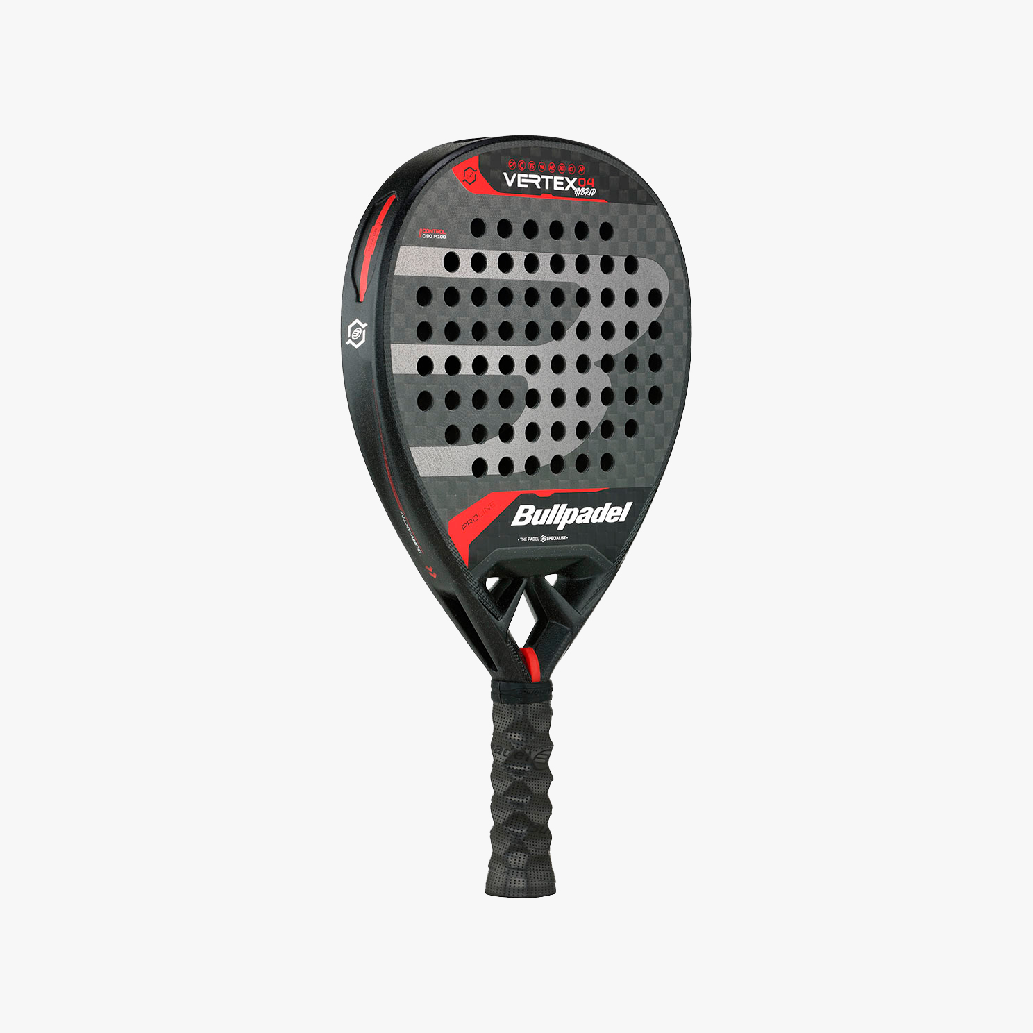 Bullpadel Pala de Pádel Vertex04, NEGRO, hi-res