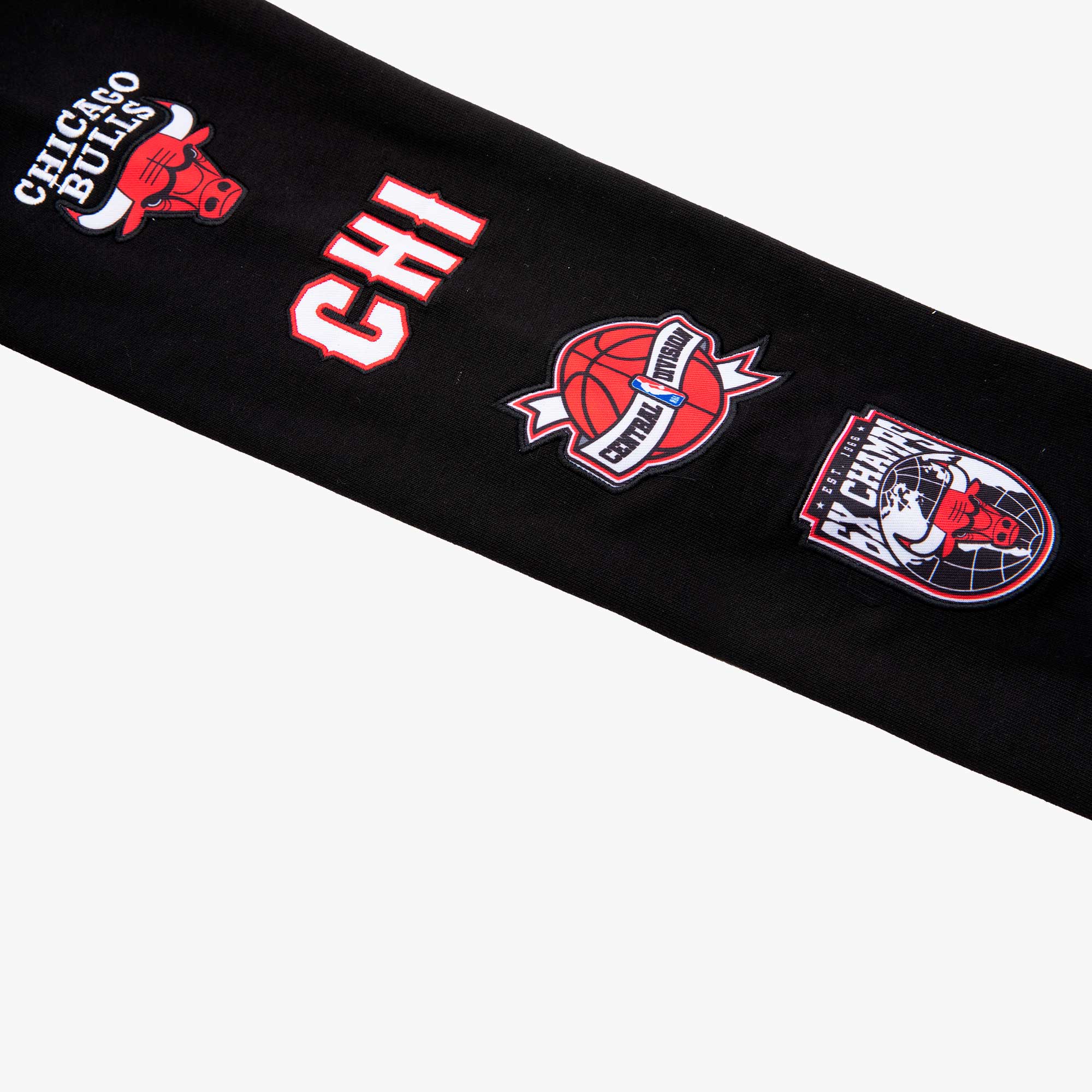 NBA Polerón Logo Patches Bulls, NEGRO, hi-res