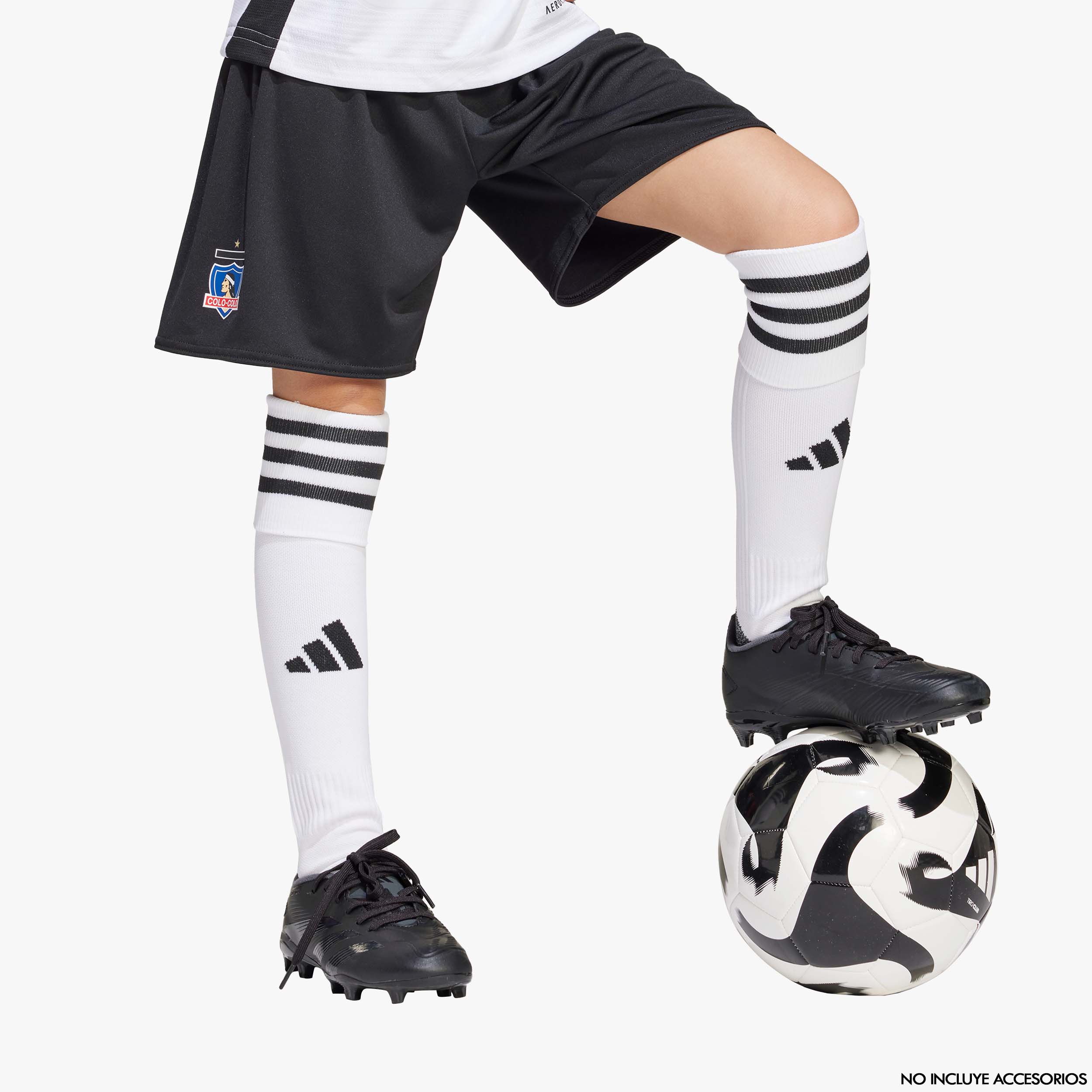 adidas Conjunto Local Colo-Colo 2025 Niño, BLANCO, hi-res