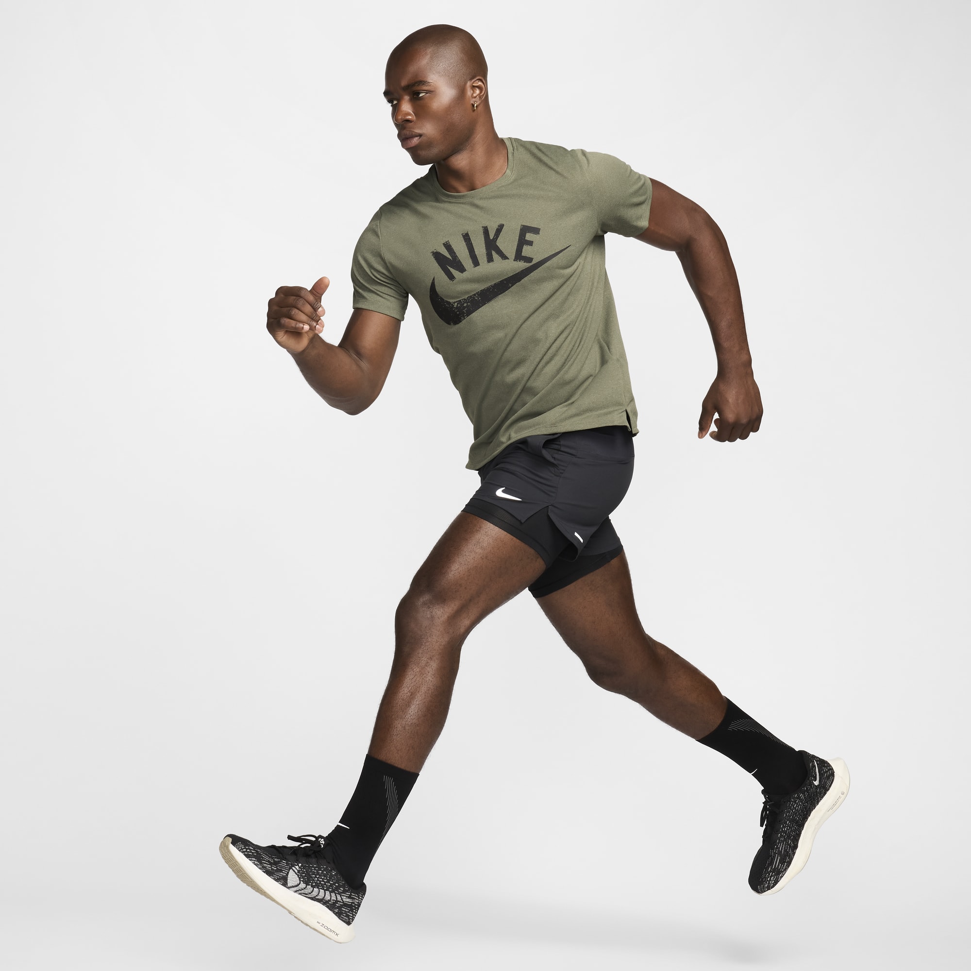 Nike Miler Swoosh, GRIS, hi-res