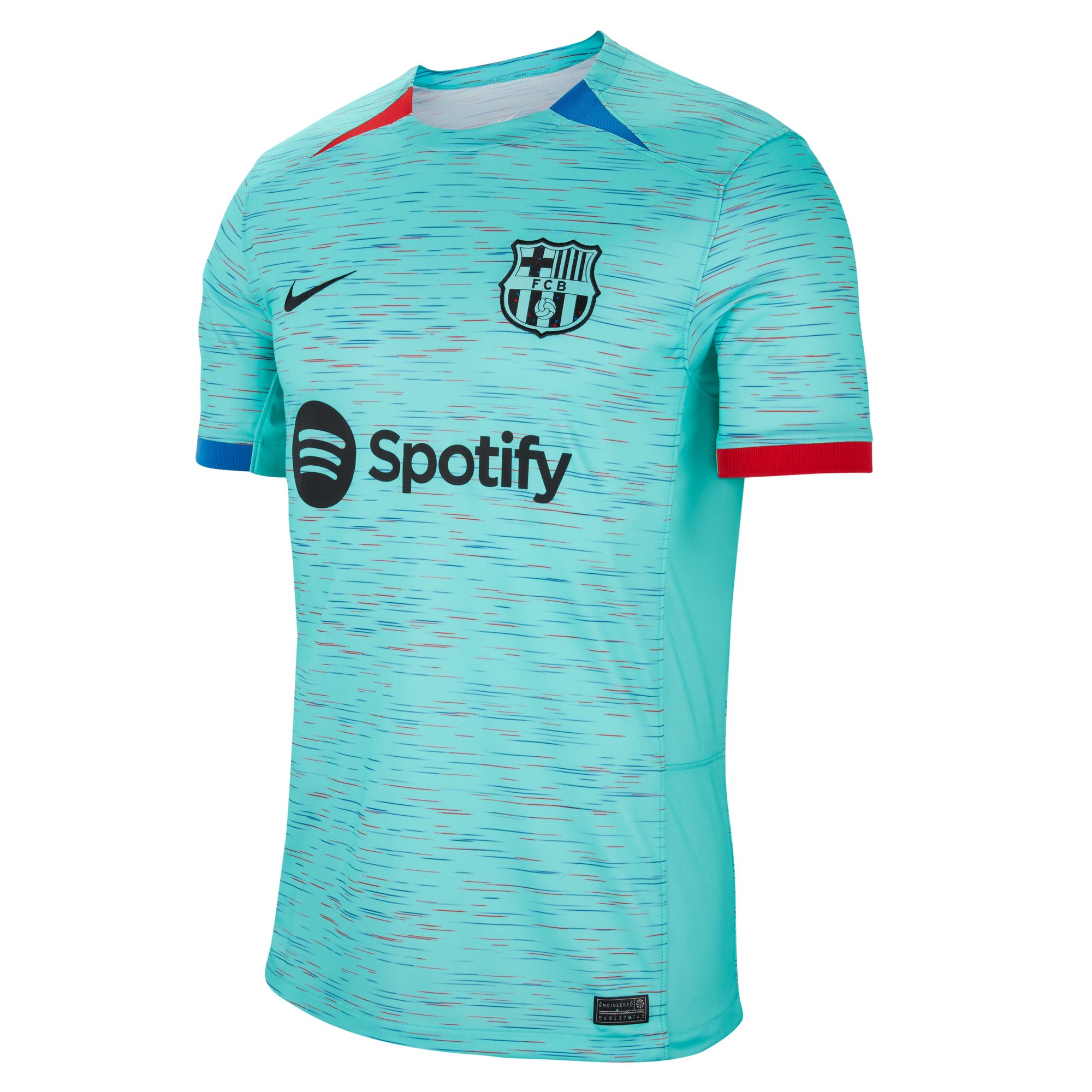 Nike FC Barcelona 2023/24 Stadium Third, Aguamarina claro/Azul royal/Rojo universitario/Negro, hi-res