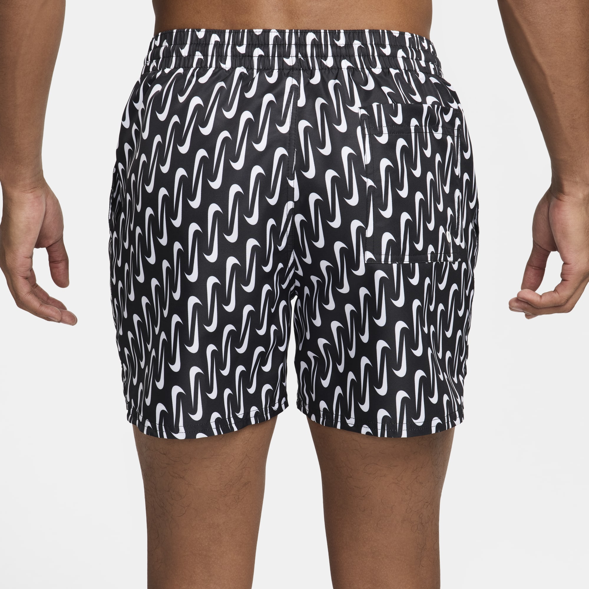 Nike Swim Swoosh Link, NEGRO, hi-res