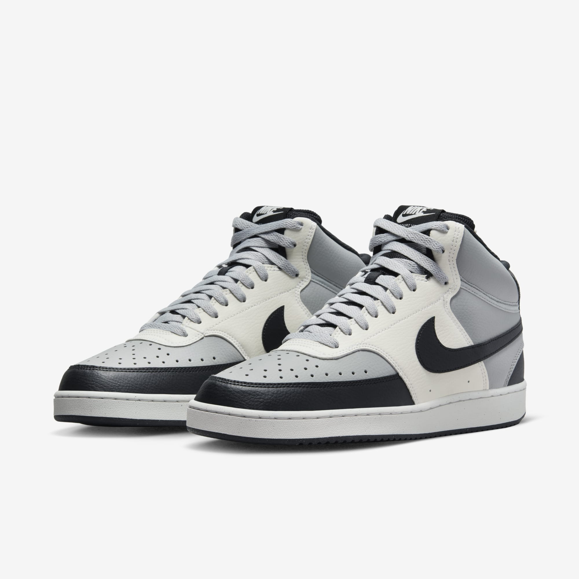 Nike Court Vision Mid Next Nature, NEGRO, hi-res