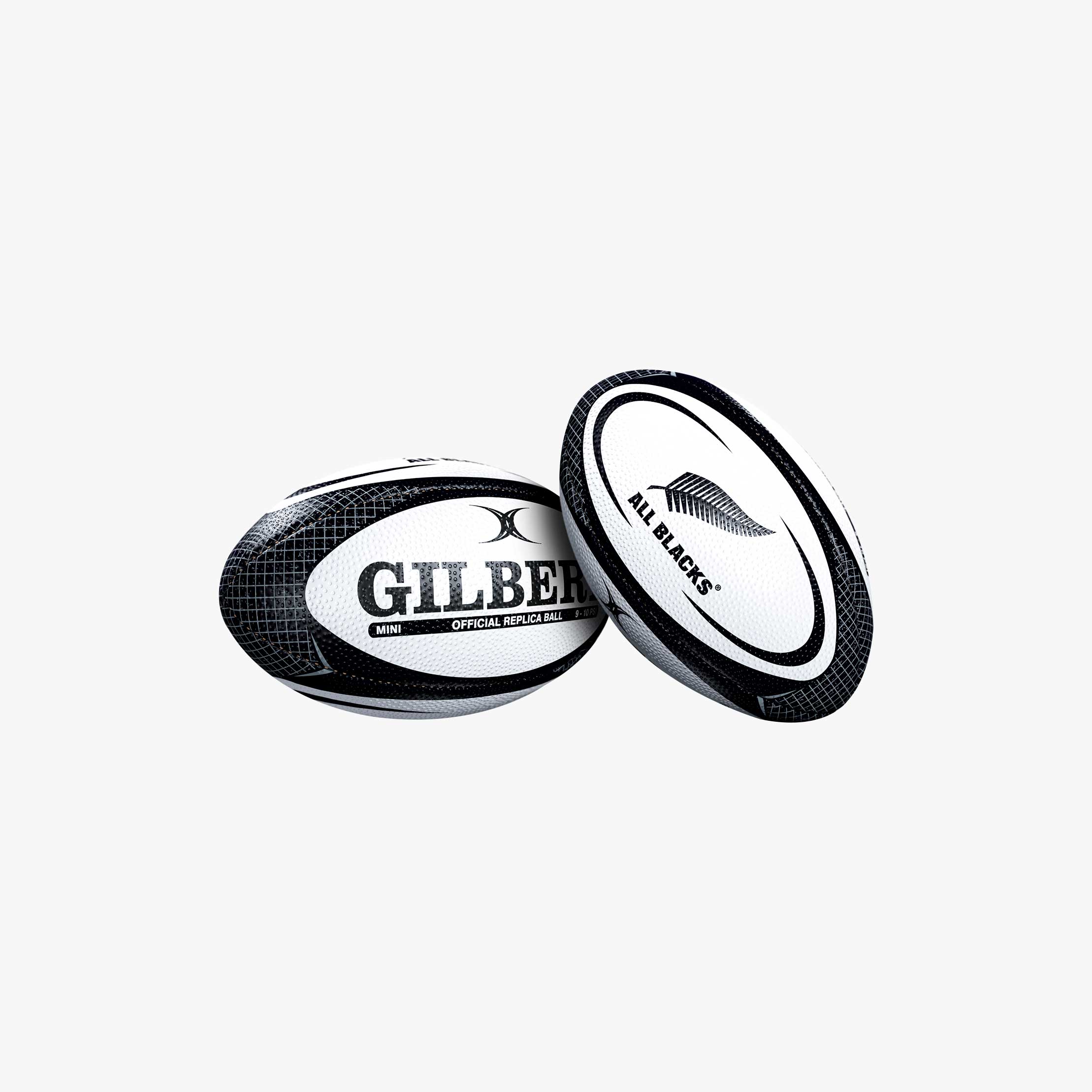 Gilbert Pelota de Rugby Rep All Blacks Mini, NEGRO, hi-res